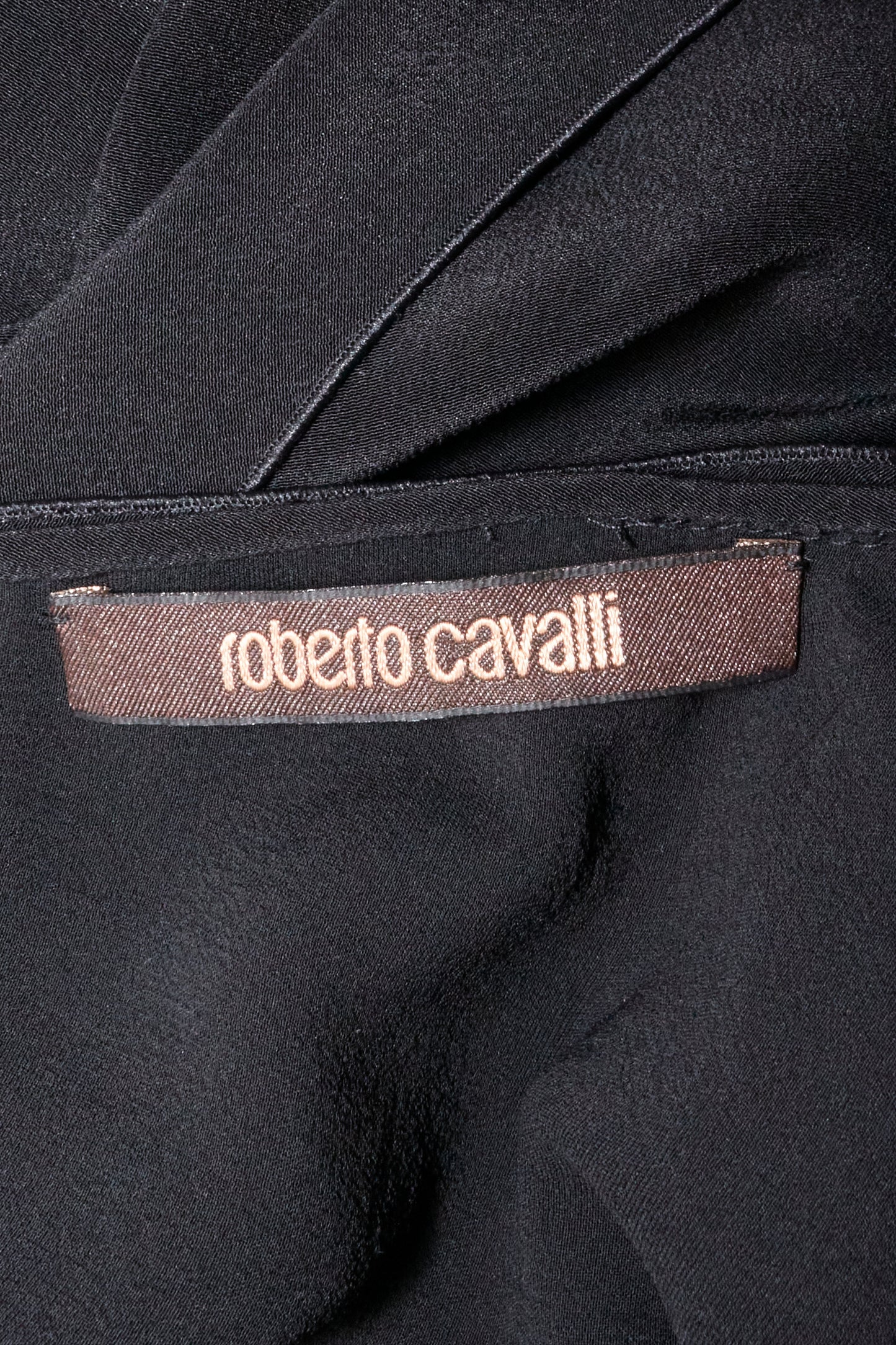 Roberto Cavalli 2000s Black Embellished Gown