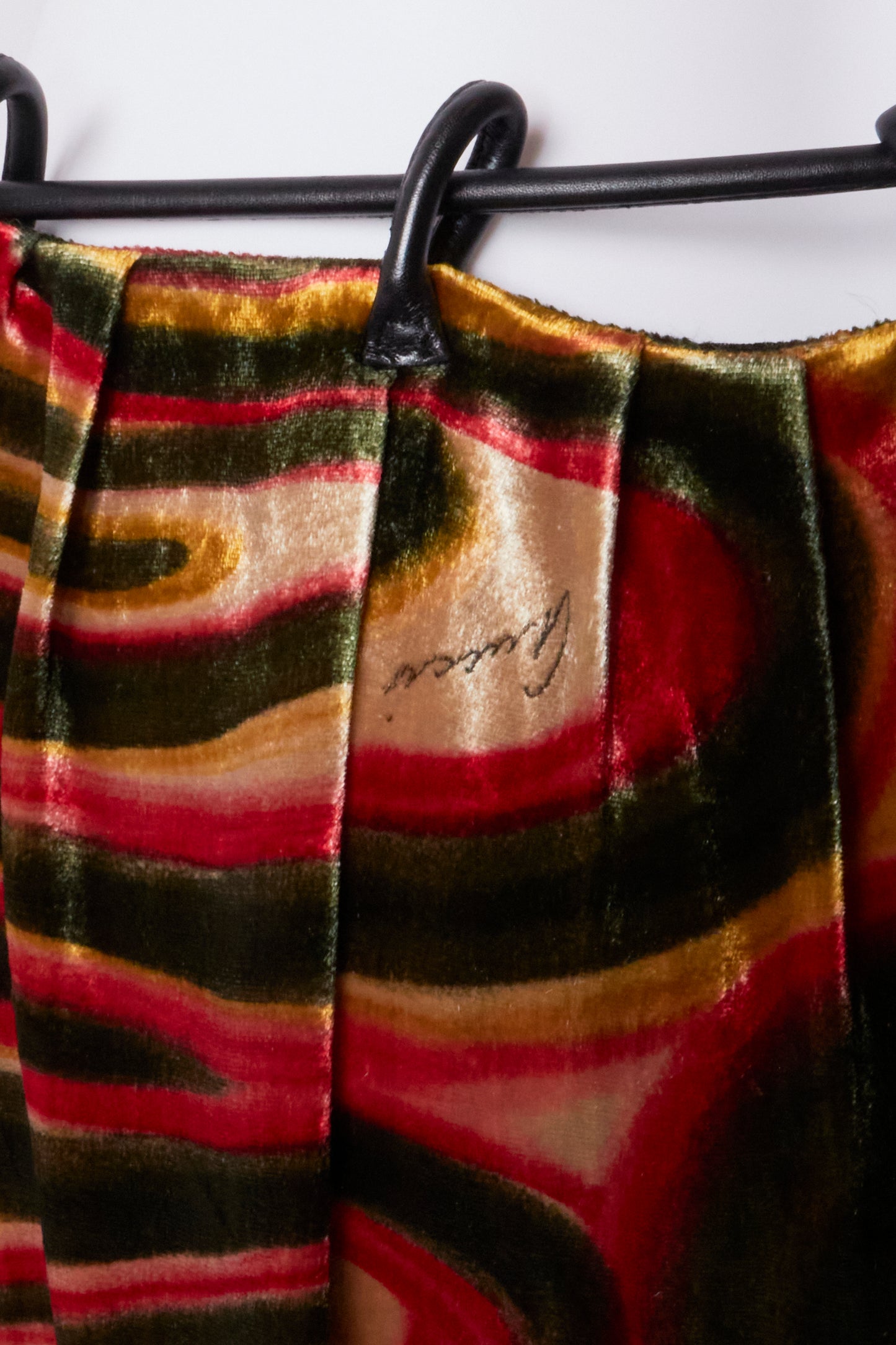 Gucci by Tom Ford 1999 Velvet Belted Skirt