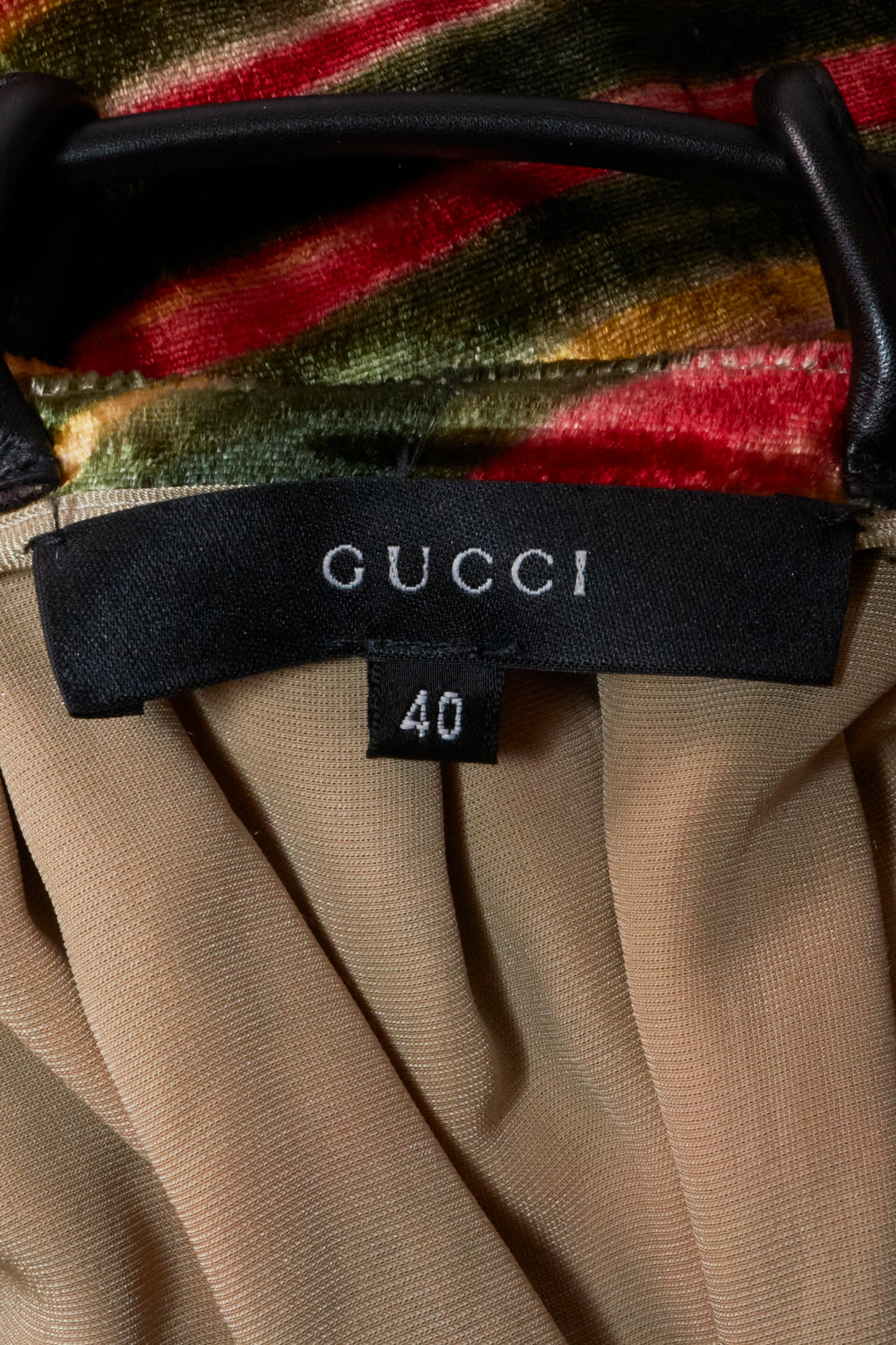 Gucci by Tom Ford 1999 Velvet Belted Skirt
