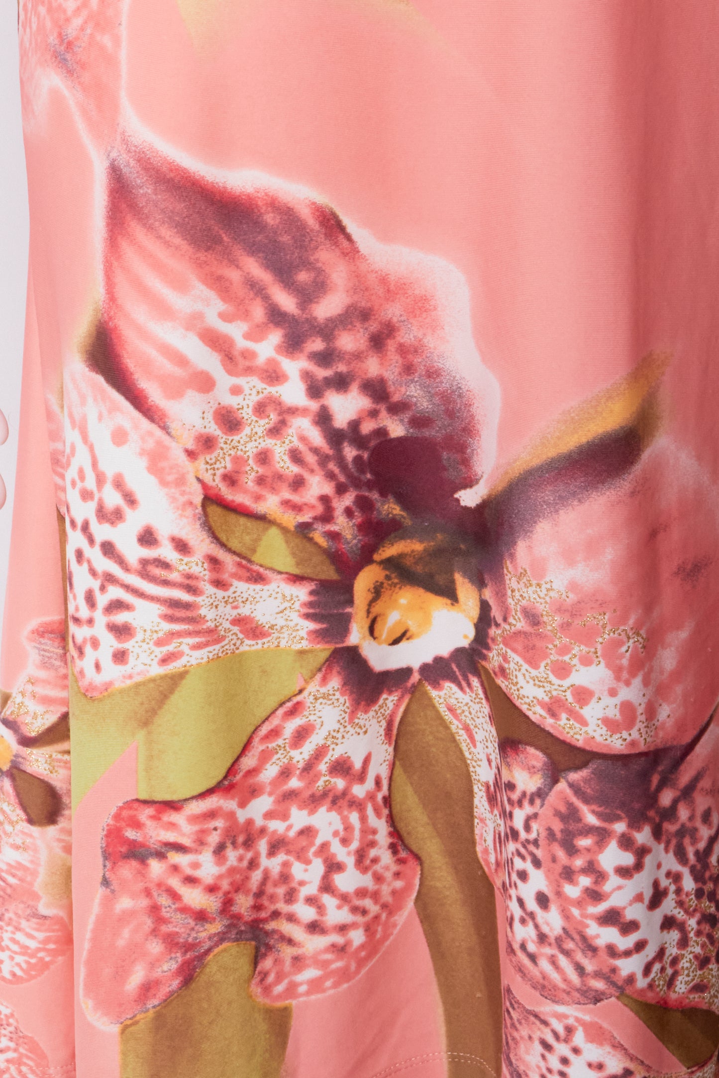 Roberto Cavalli 2005 Pink Floral Halter Midi Dress