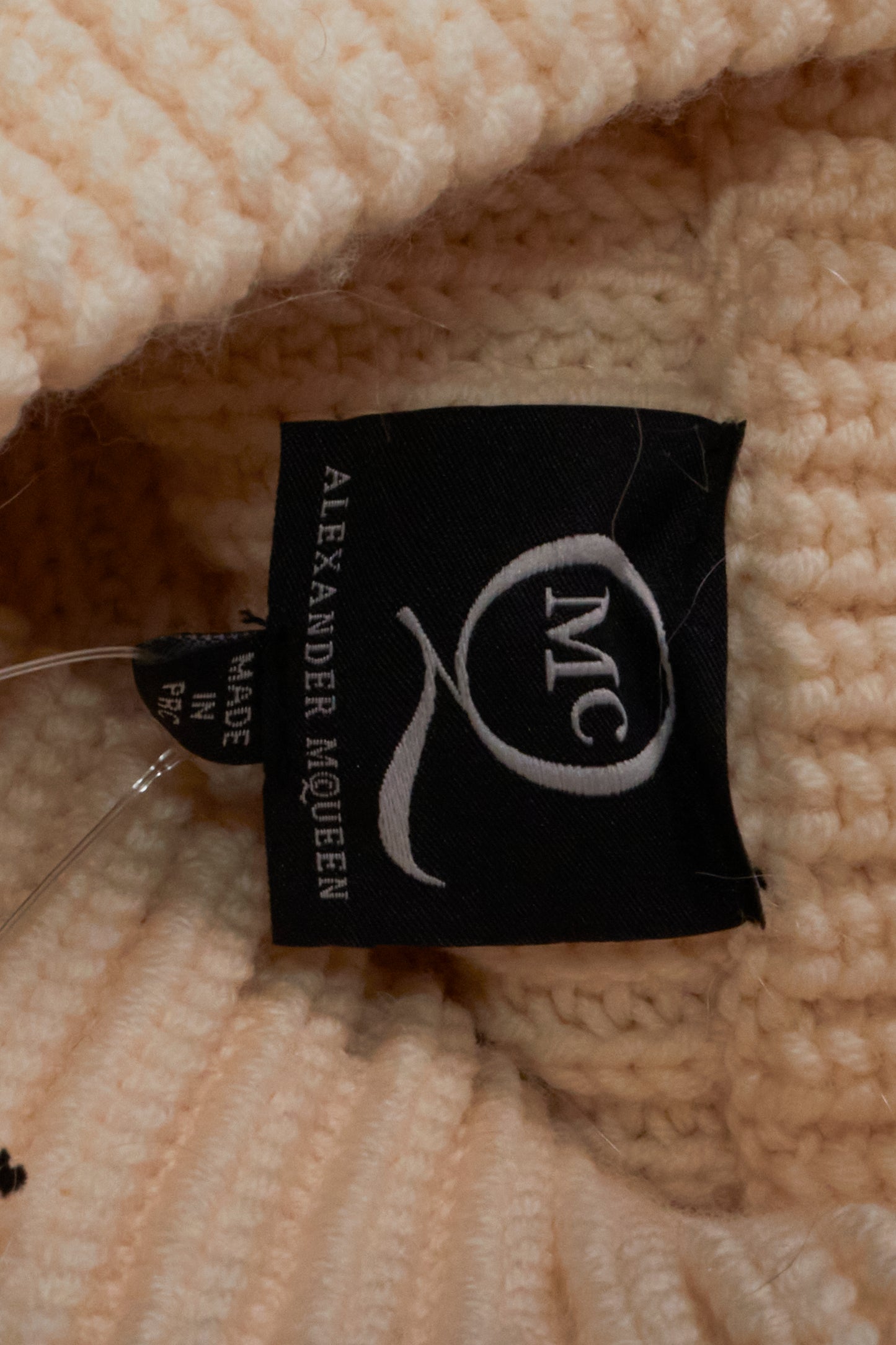 Alexander Mcqueen MCQ 2013 Cream Wool Mohair Dress
