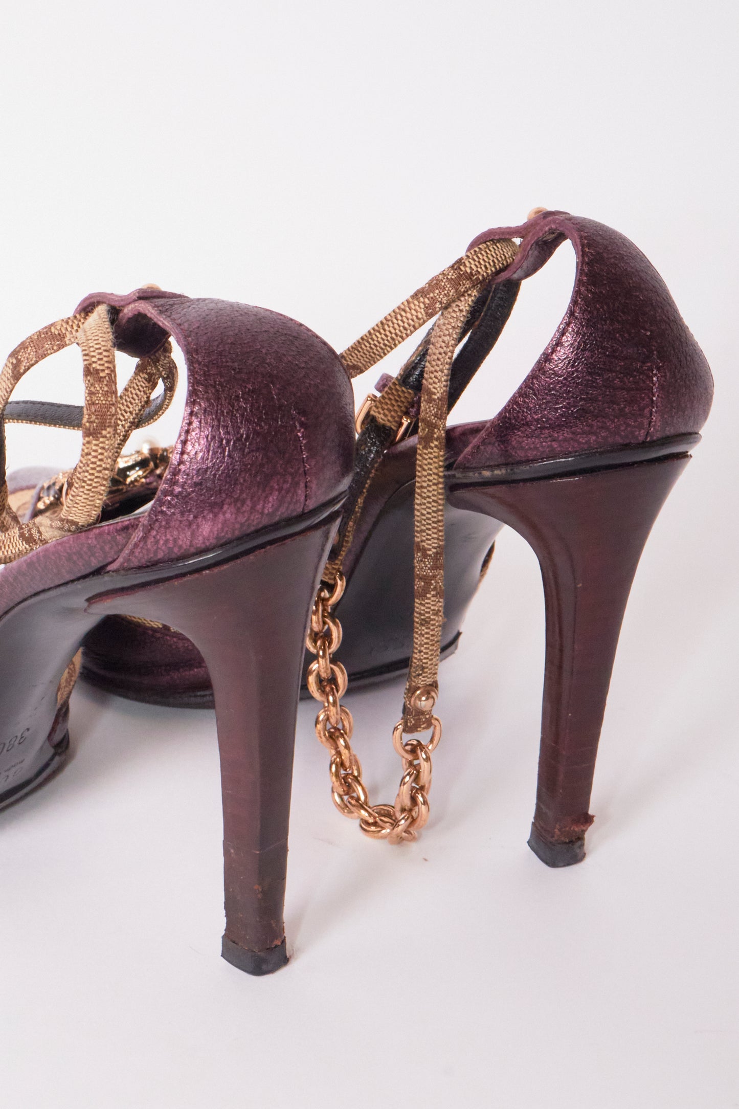 Gucci Tom Ford 2004 Monogram Dragon Heels