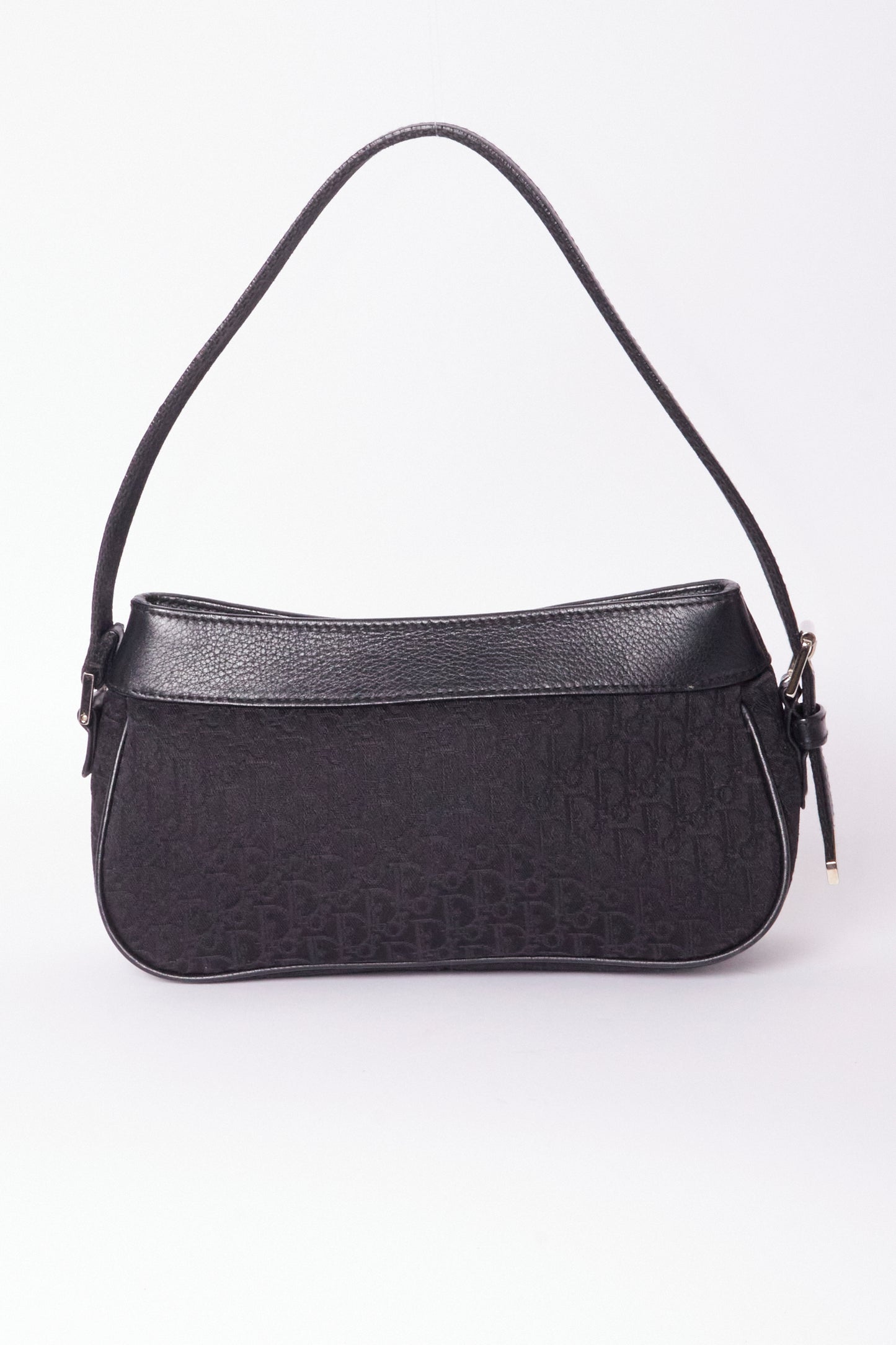 Christian Dior Columbos Black Monogram Vintage Mini Shoulder Bag