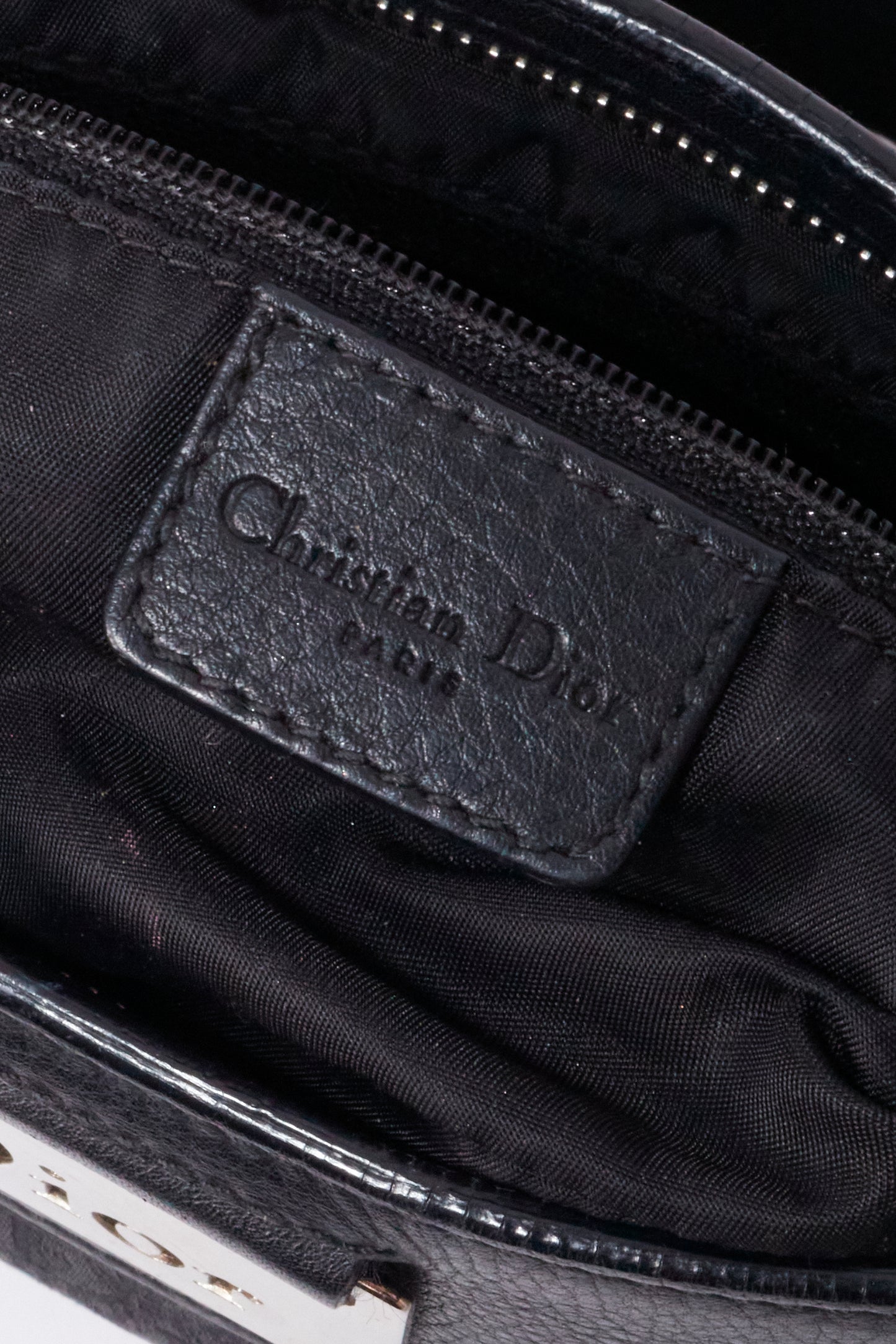 Christian Dior Columbos Black Monogram Vintage Mini Shoulder Bag