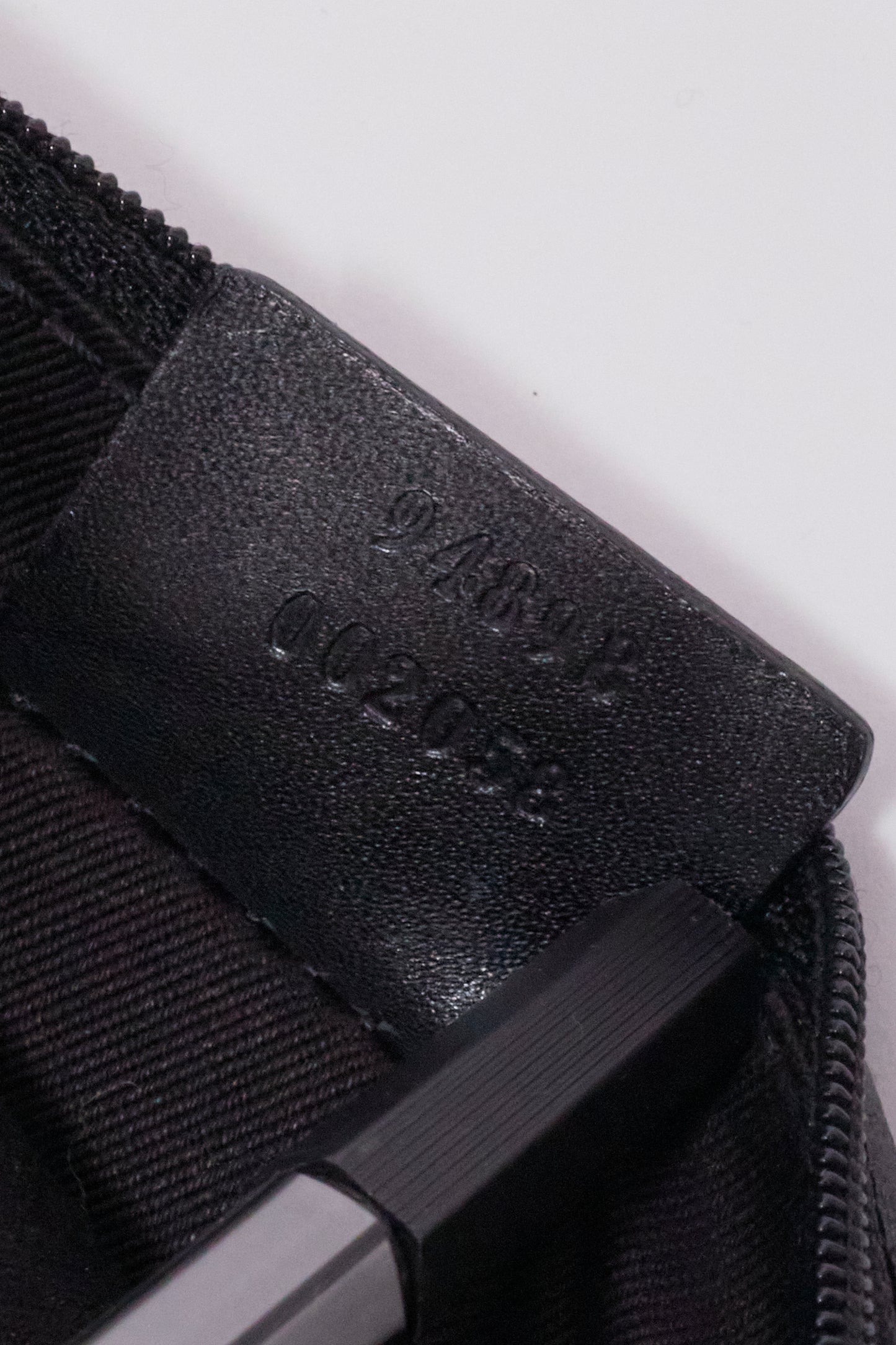 Gucci 90s Black Canvas Monogram Shoulder Bag