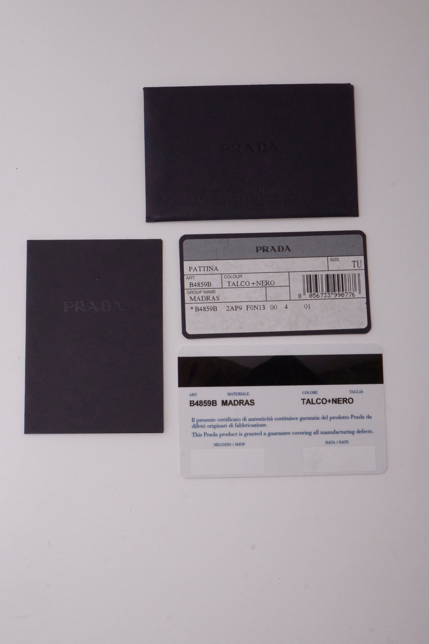 Prada 2010 Madras Black Lips Bag