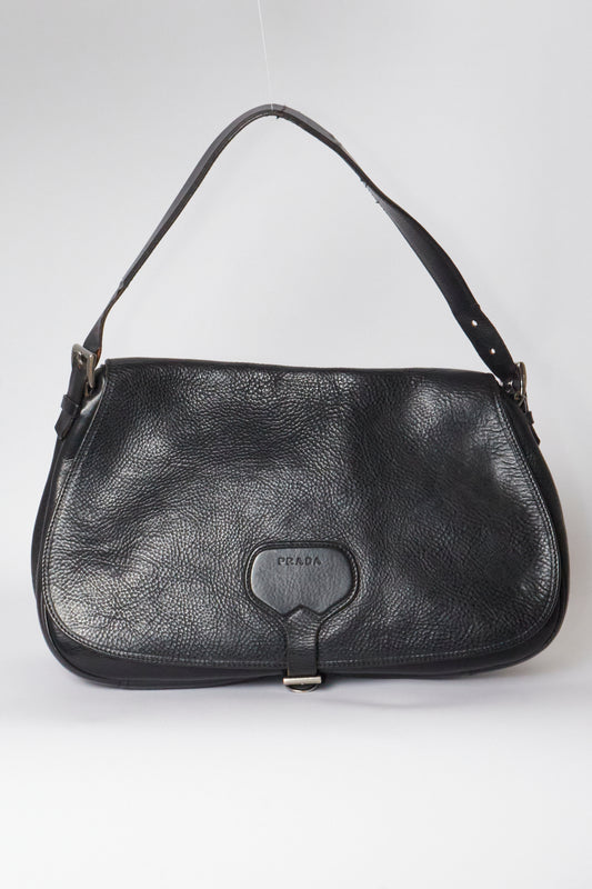 Prada 90s Vachetta Old Vintage Saddle Bag