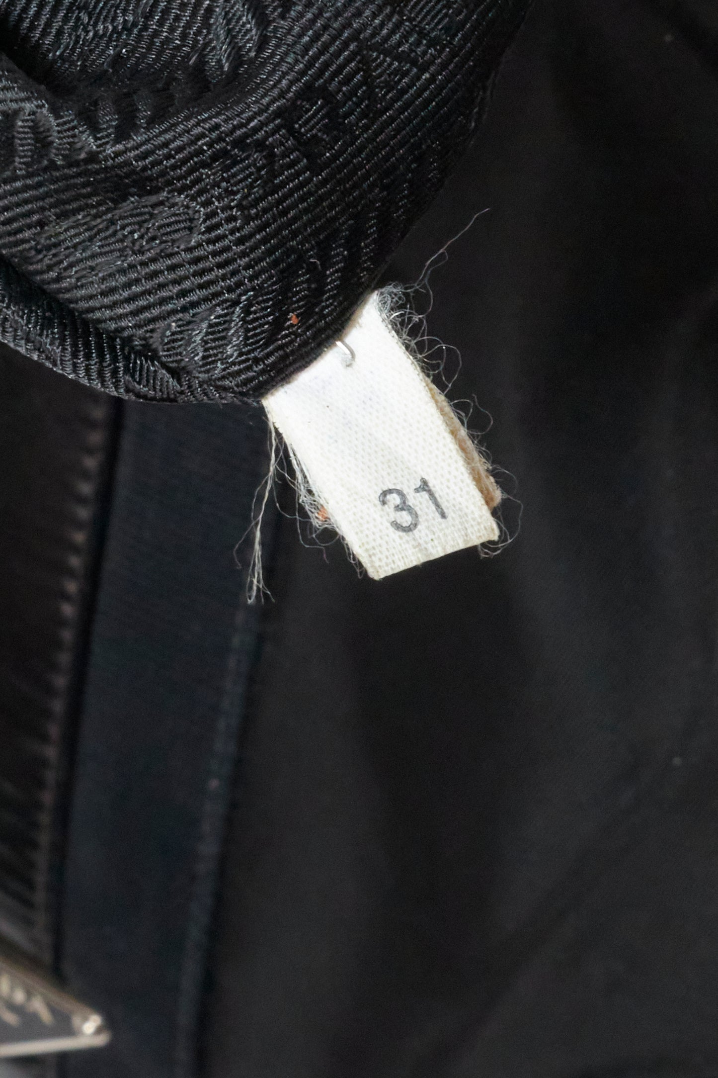Prada Black Nylon Leather Vintage Shoulder Bag