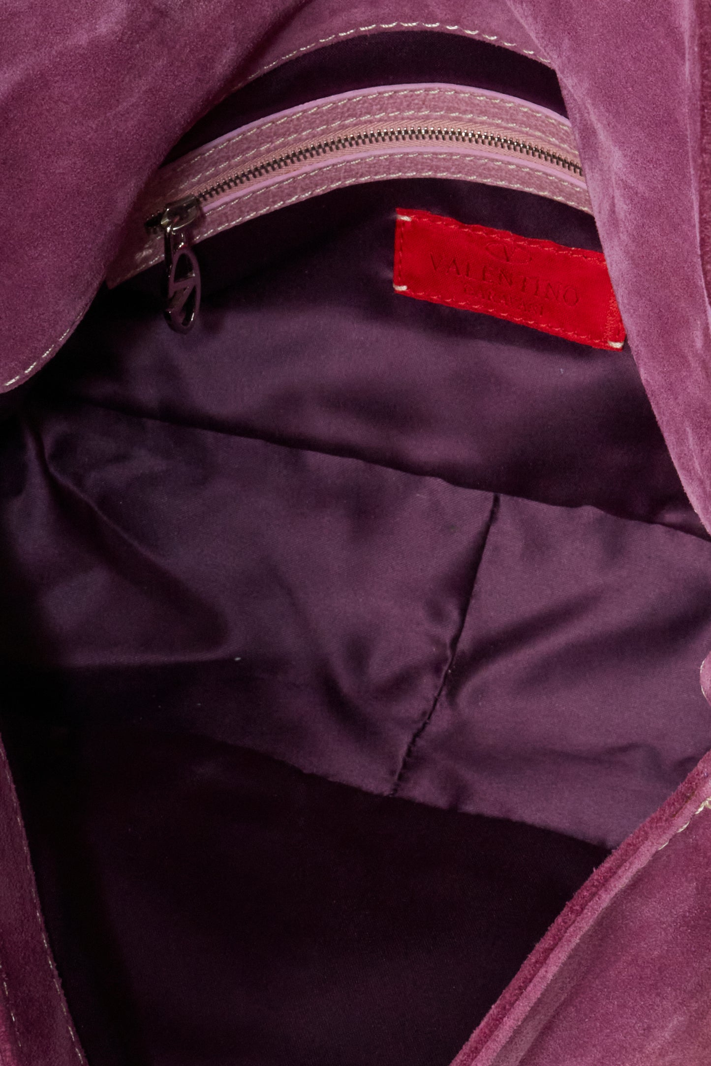 Valentino 2000s Purple Suede Vintage Shoulder Bag