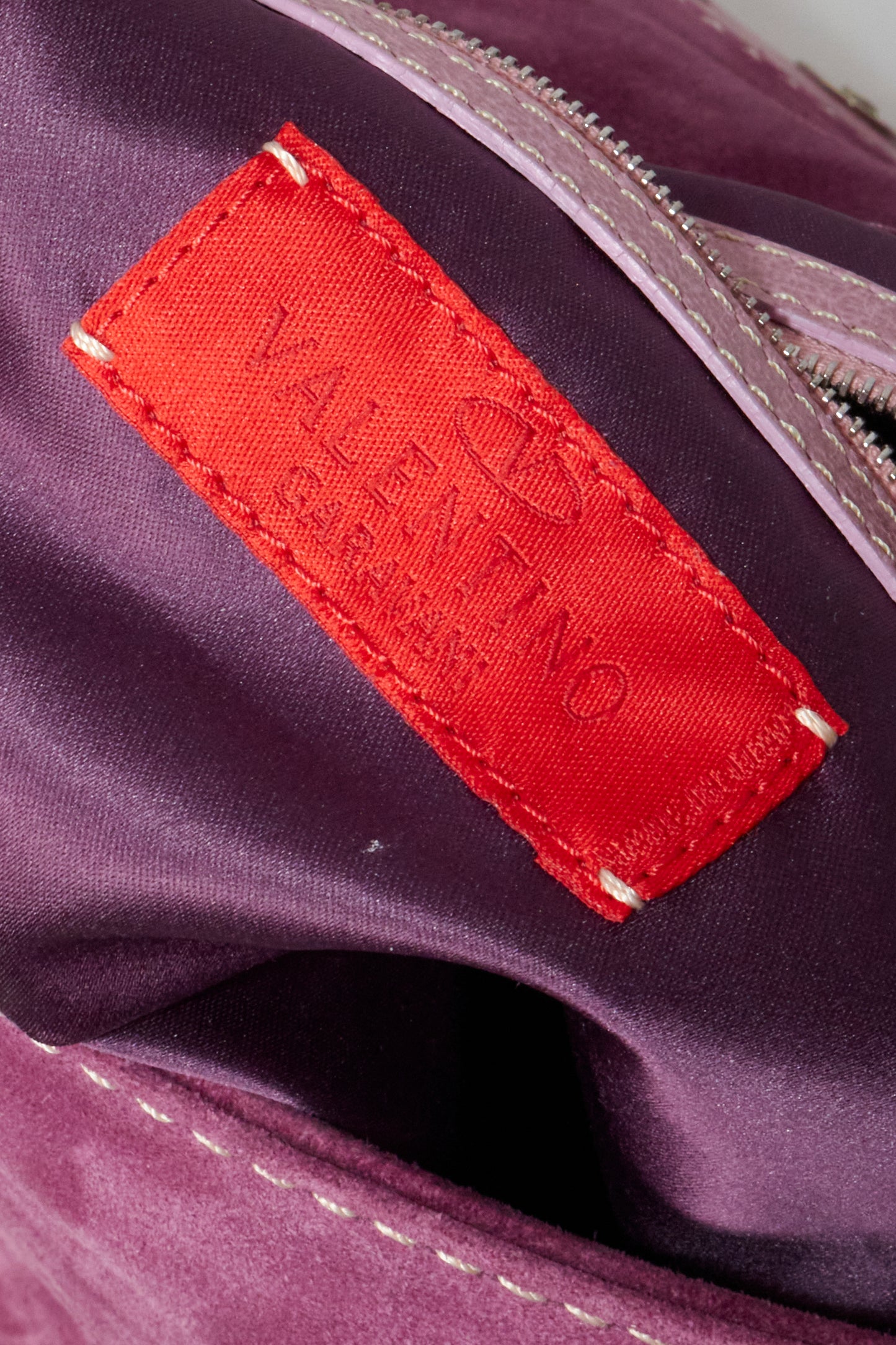 Valentino 2000s Purple Suede Vintage Shoulder Bag