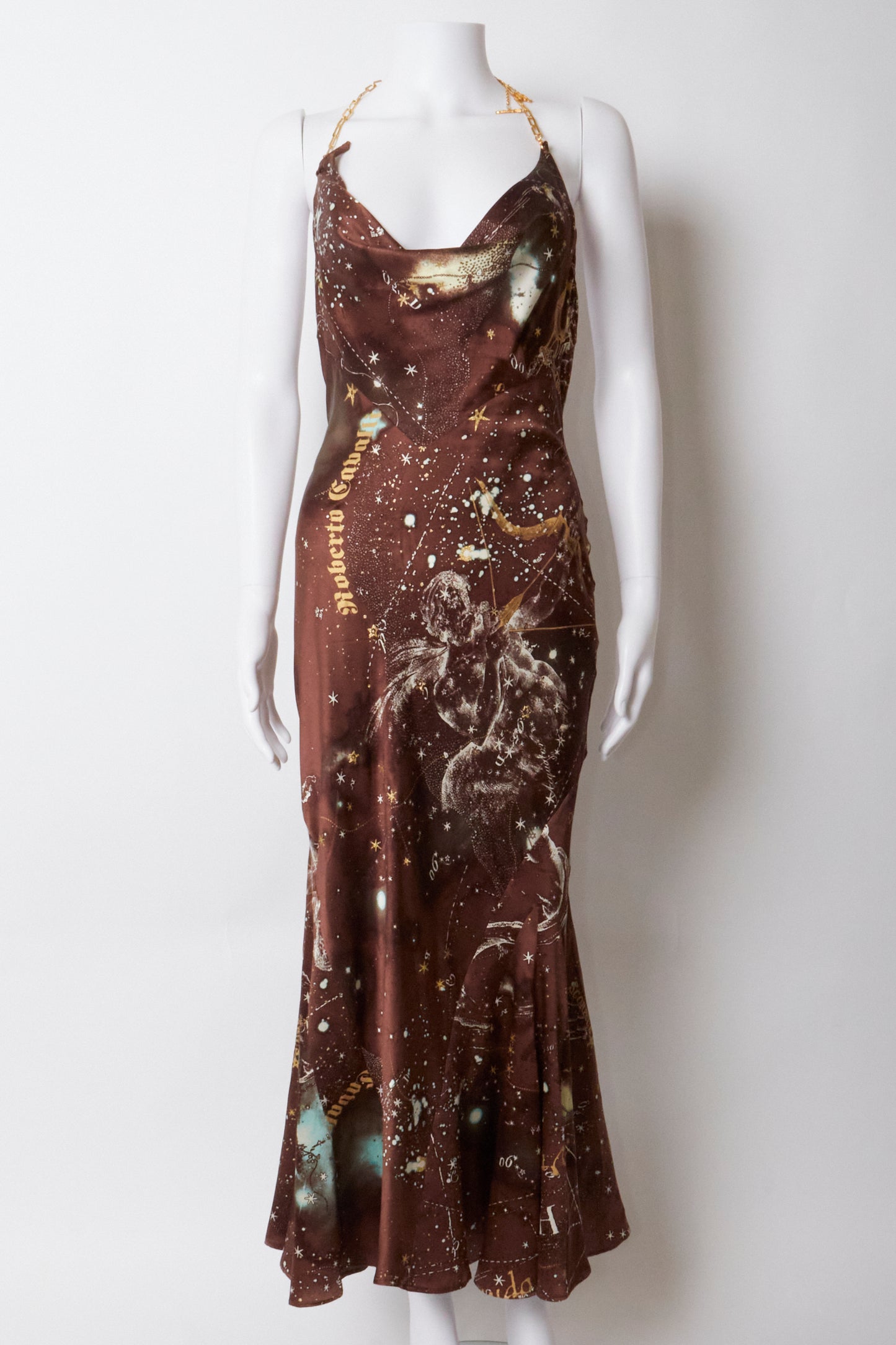 Roberto Cavalli 2003 Zodiac Brown Dress