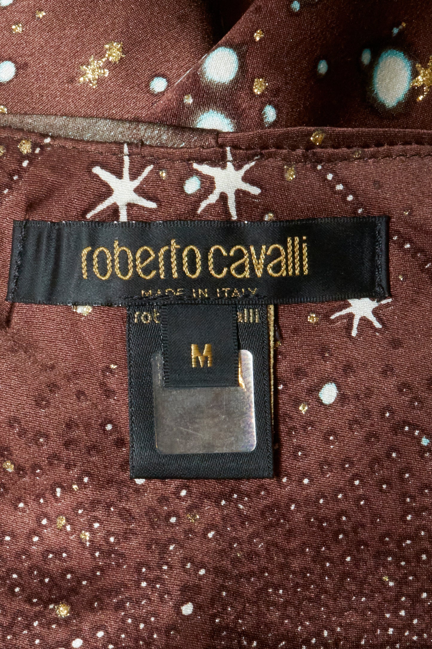 Roberto Cavalli 2003 Zodiac Brown Dress