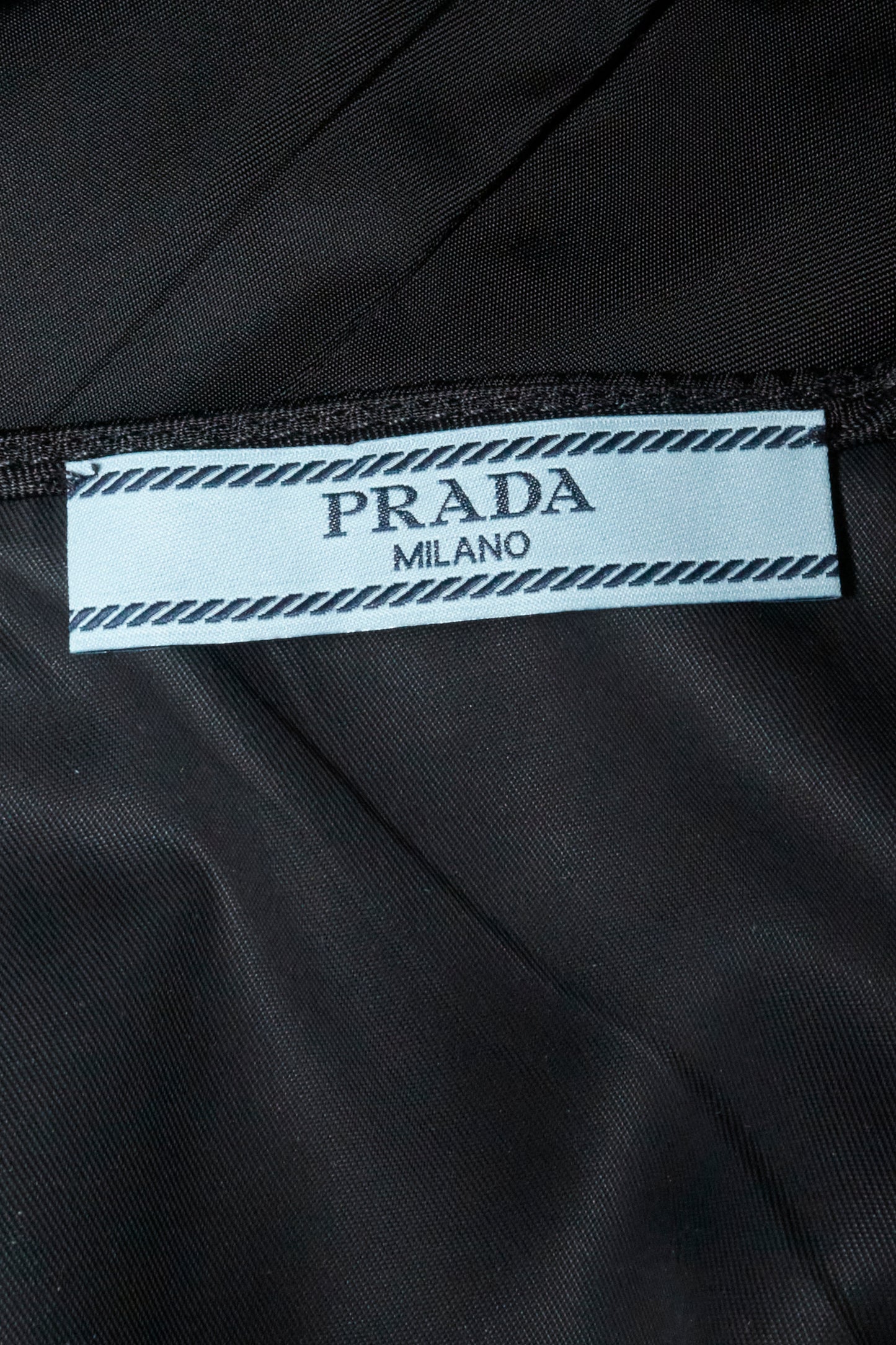 Prada 2018 Black Nylon Midi Dress