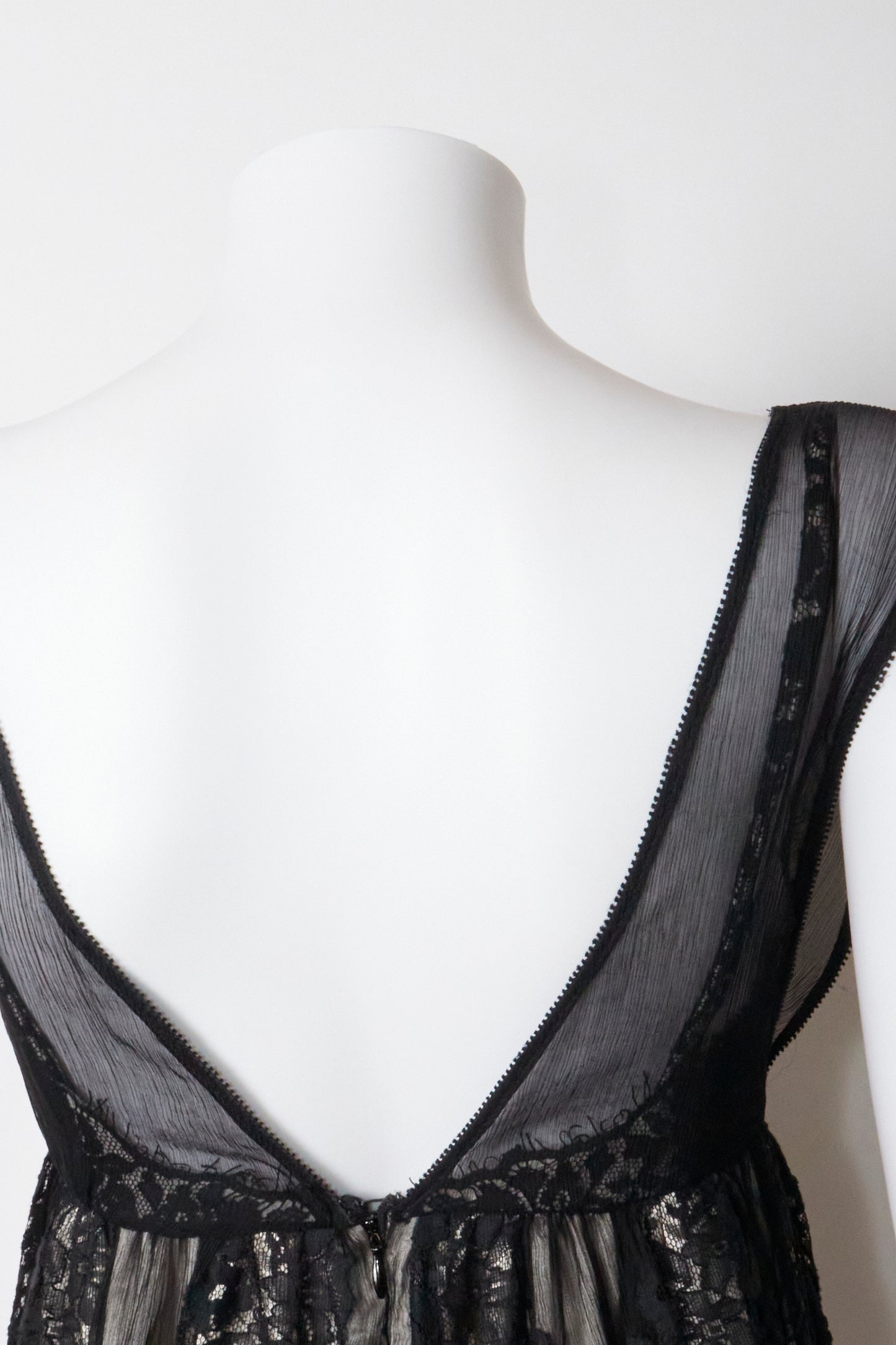Dolce & Gabbana Fall 2011 Black Babydoll Lace Dress