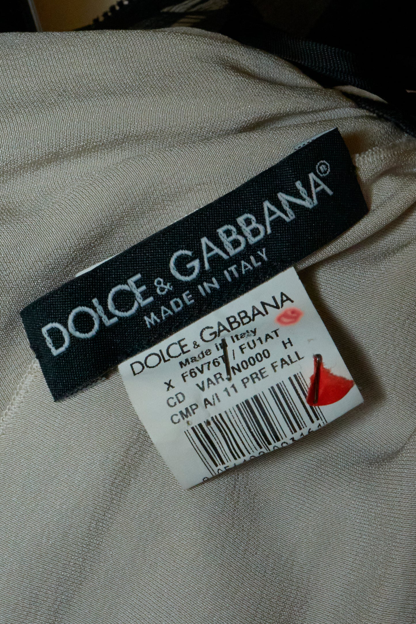 Dolce & Gabbana Fall 2011 Black Babydoll Lace Dress