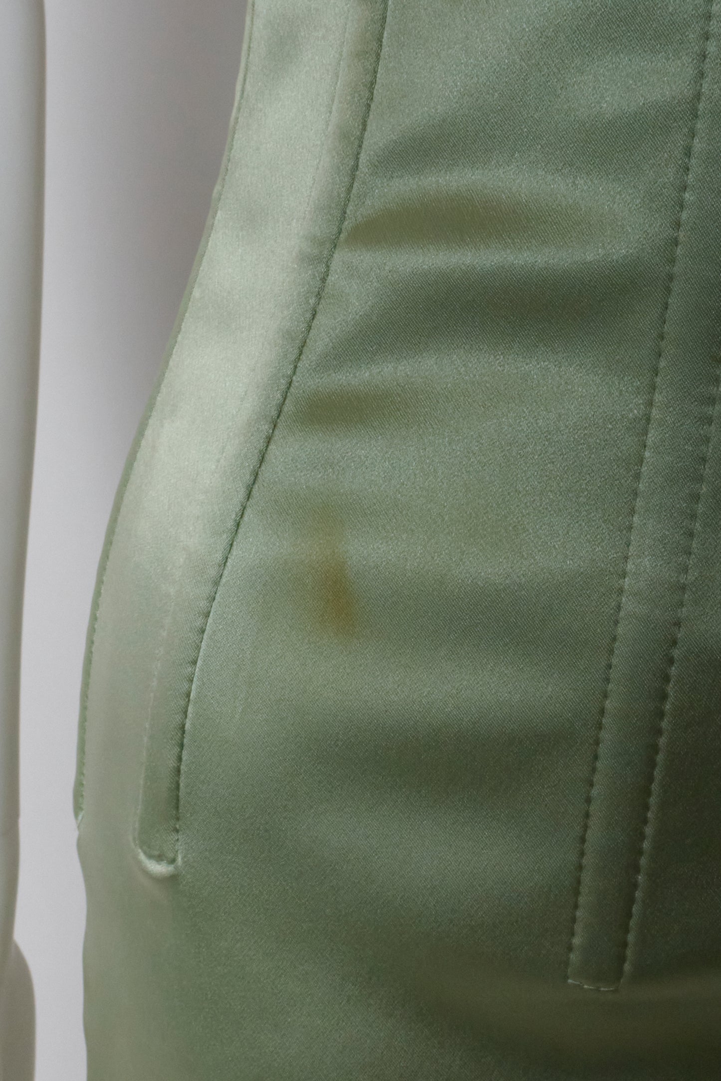Dolce & Gabbana 2000s Light Green Corset Midi Dress