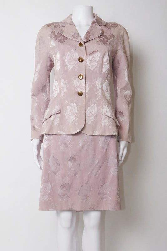 Christian Dior 1997 Pink Blazer & Skirt Set