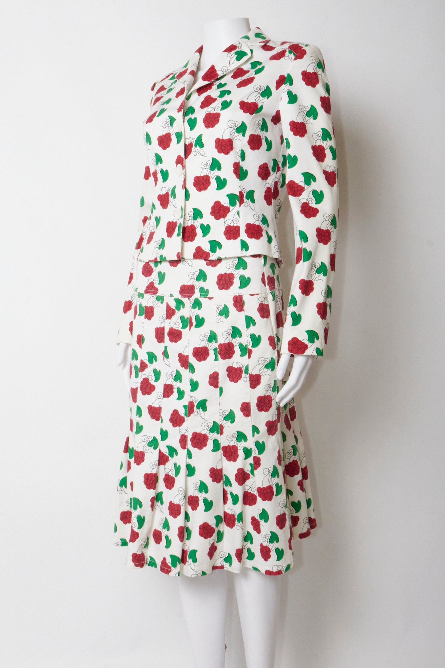 Moschino Cheap & Chic 2000s Floral Jacket & Skirt Set