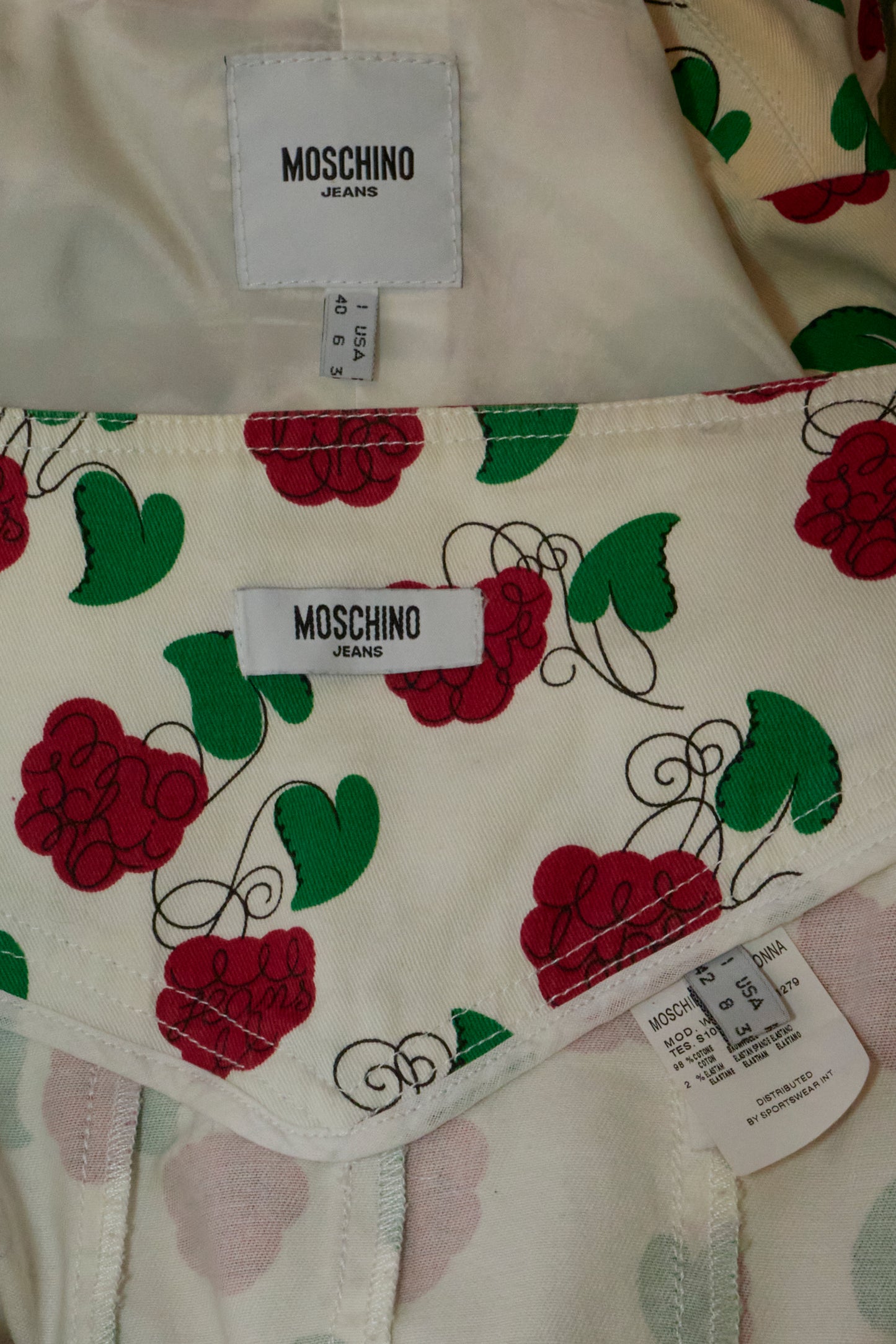 Moschino Cheap & Chic 2000s Floral Jacket & Skirt Set