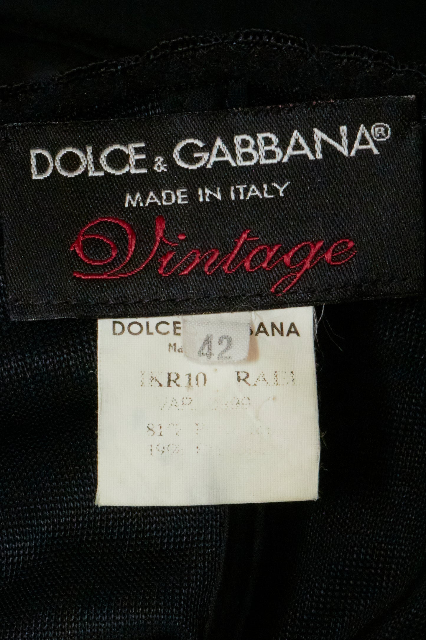 Dolce & Gabbana 2003 Black Corset Top