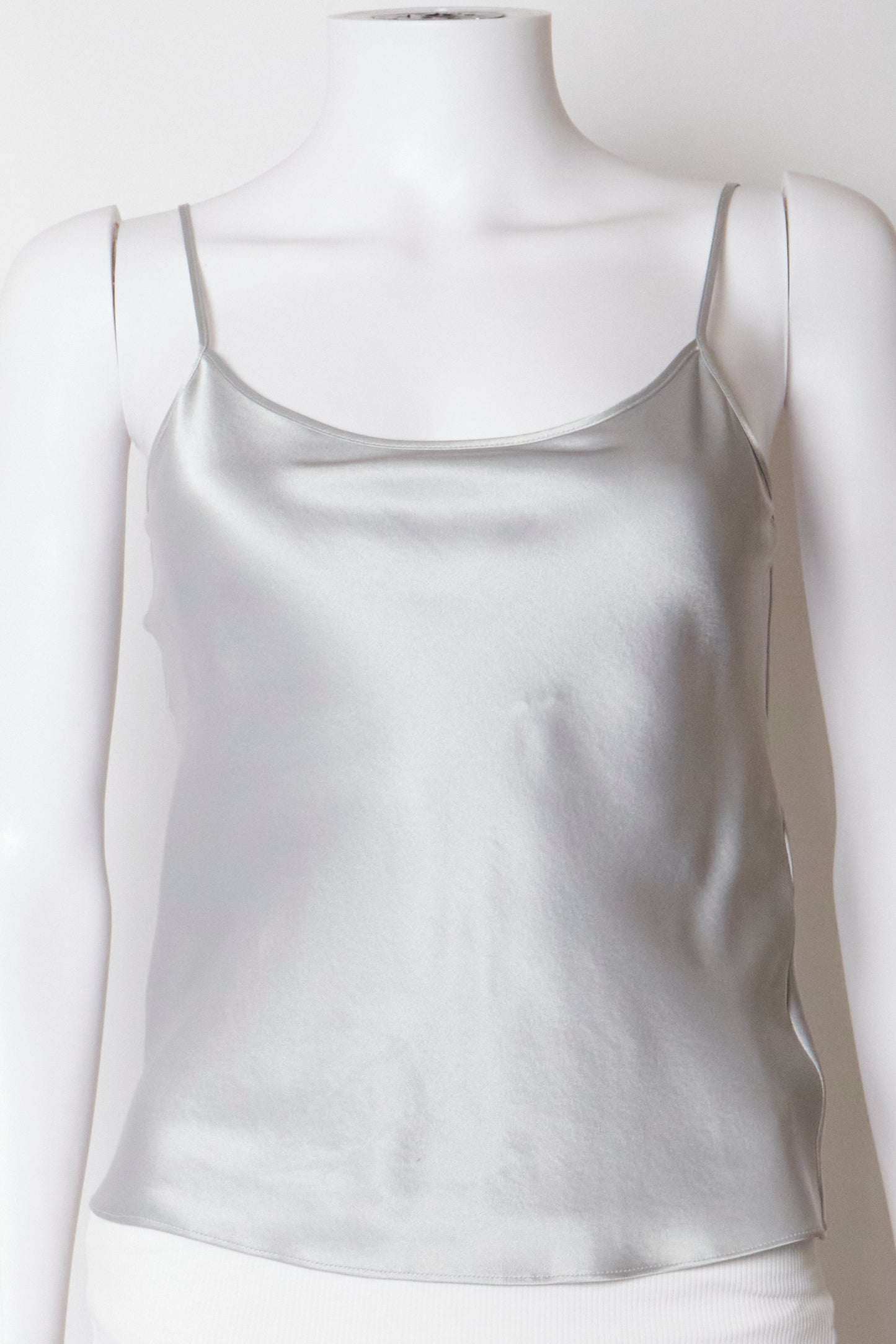 Gucci Tom Ford Spring 2000 Silver Silk Cami Top