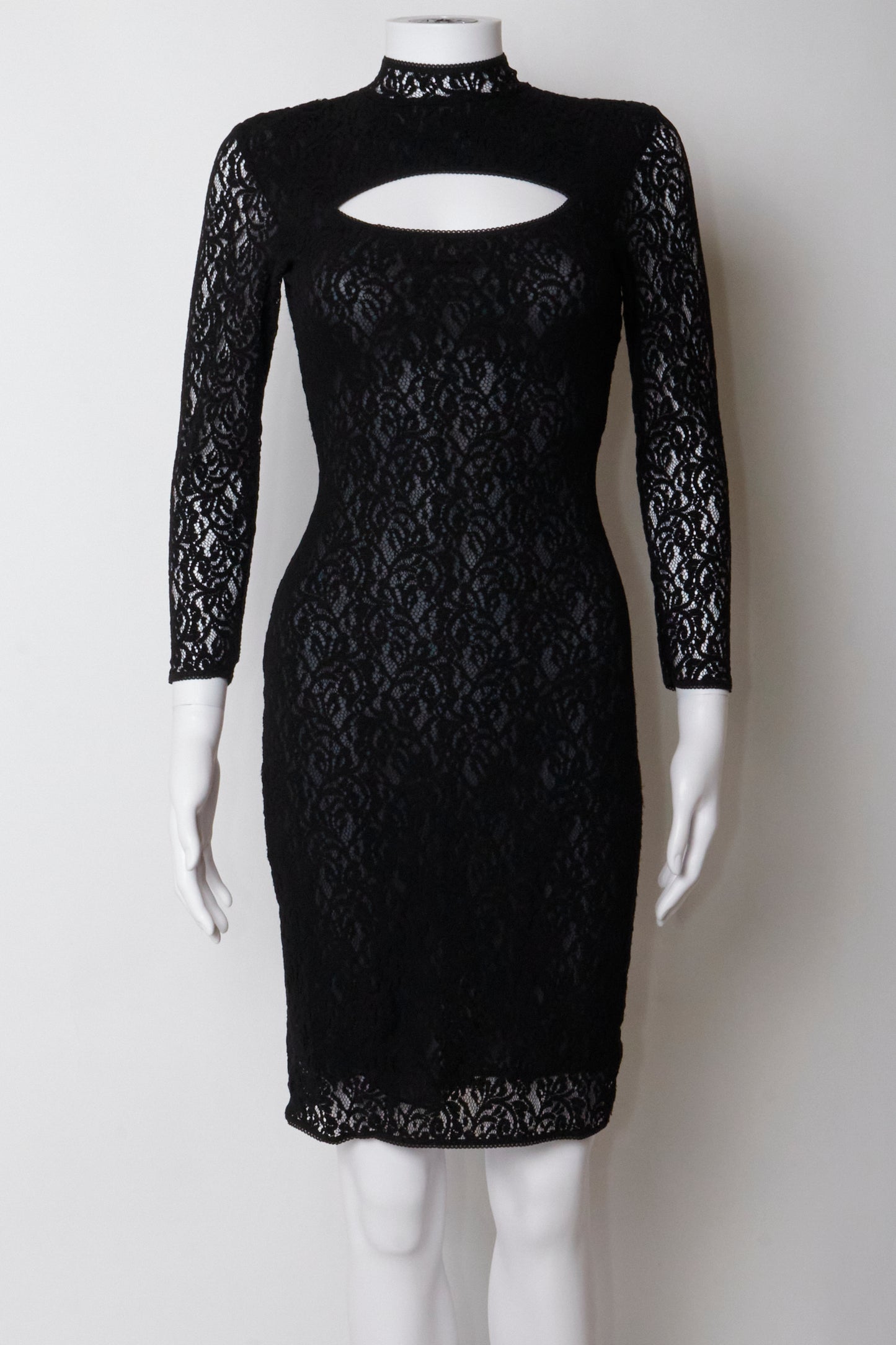 Vivienne Westwood 90s Black Lace Mini Dress