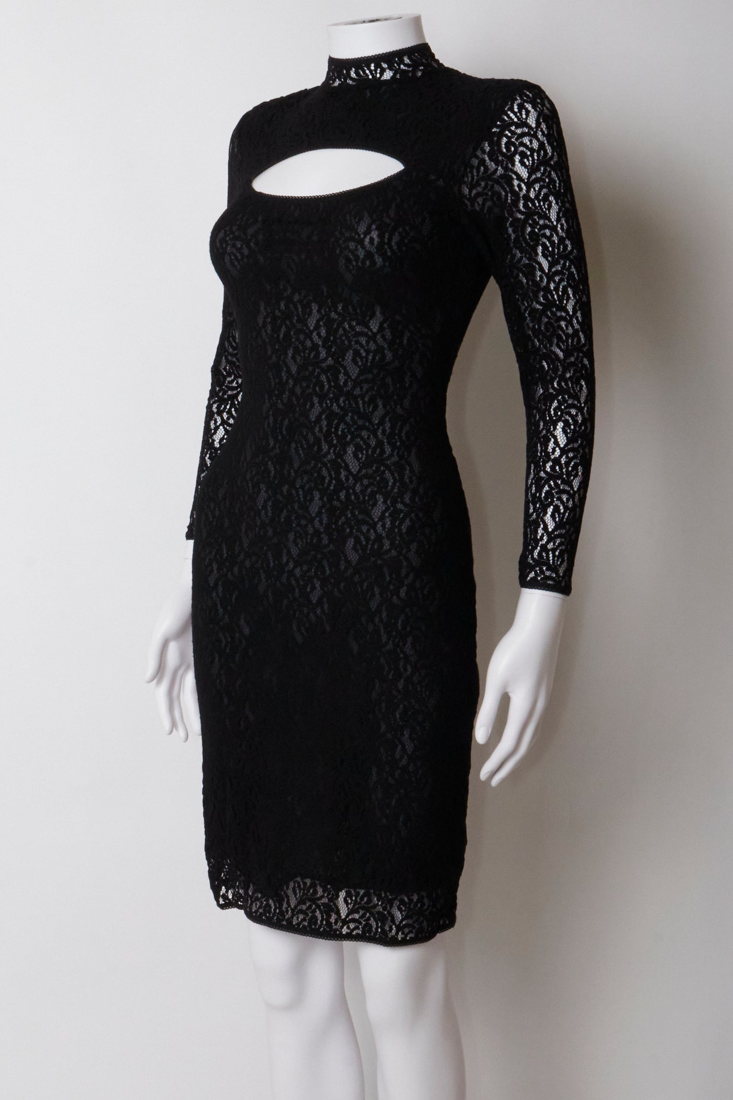 Vivienne Westwood 90s Black Lace Mini Dress