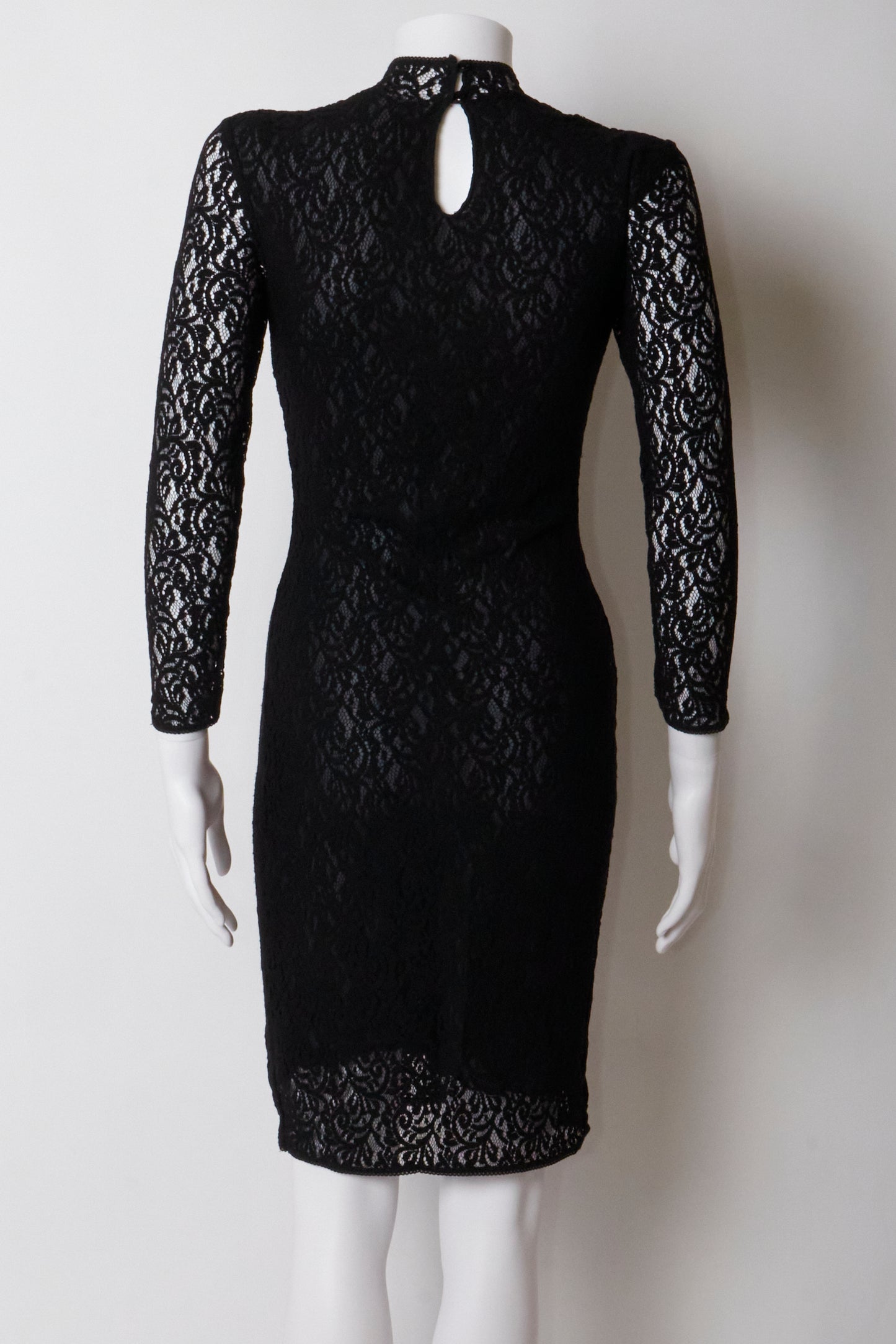 Vivienne Westwood 90s Black Lace Mini Dress