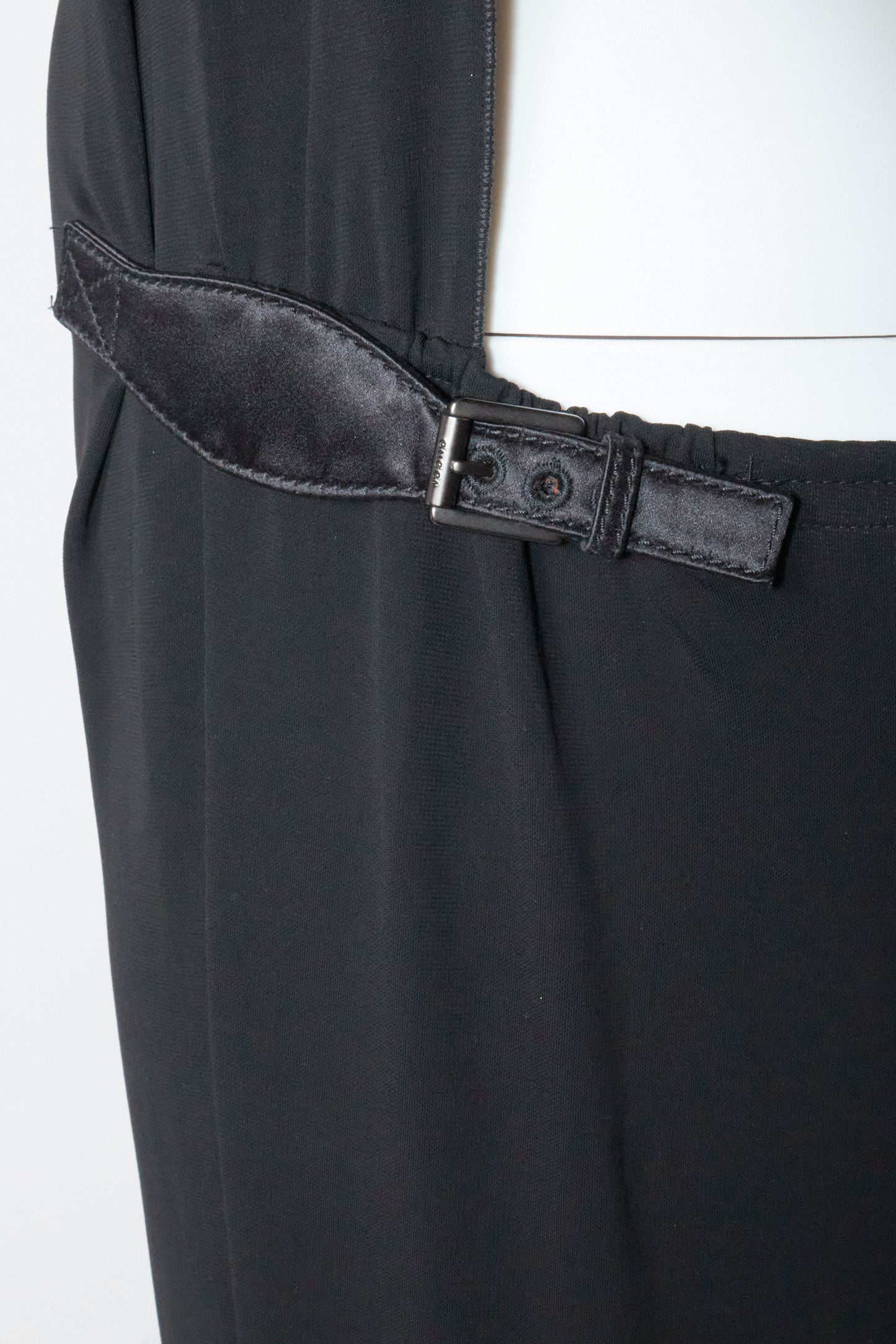 Gucci Tom Ford 2002 Open Back Strapless Vintage Maxi Dress