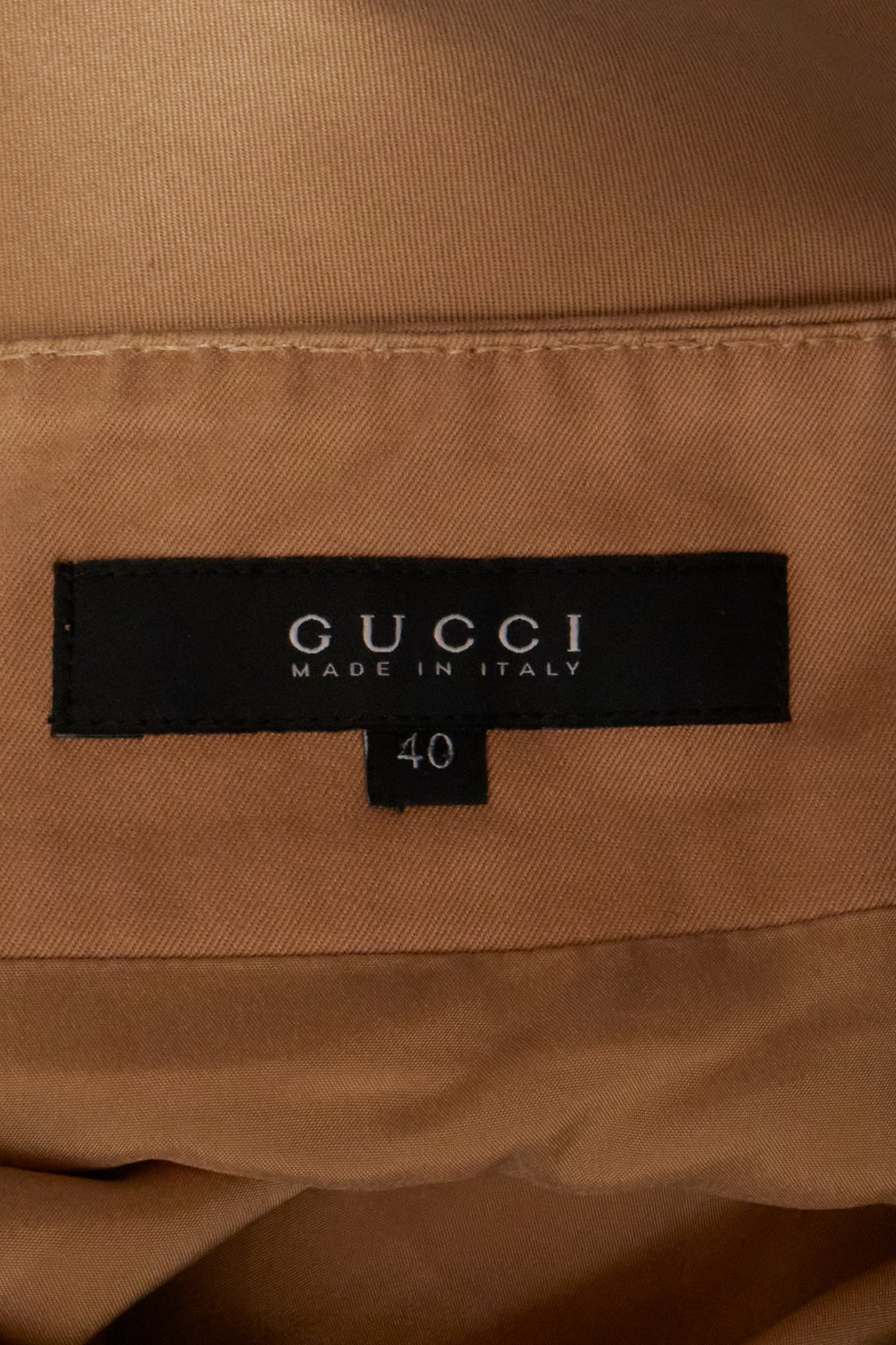 Gucci 2006 Bamboo Leather Detail Skirt