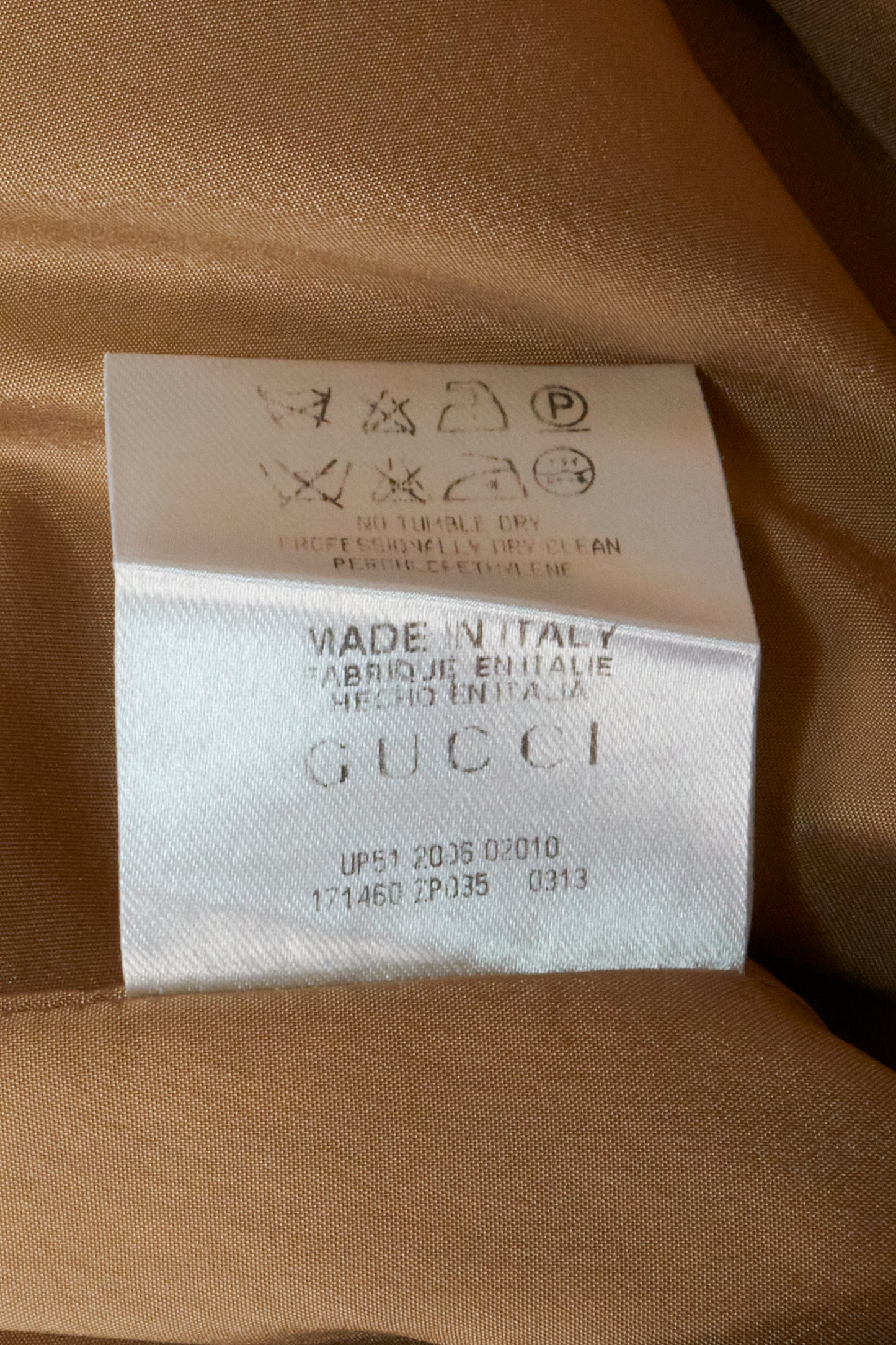 Gucci 2006 Bamboo Leather Detail Skirt