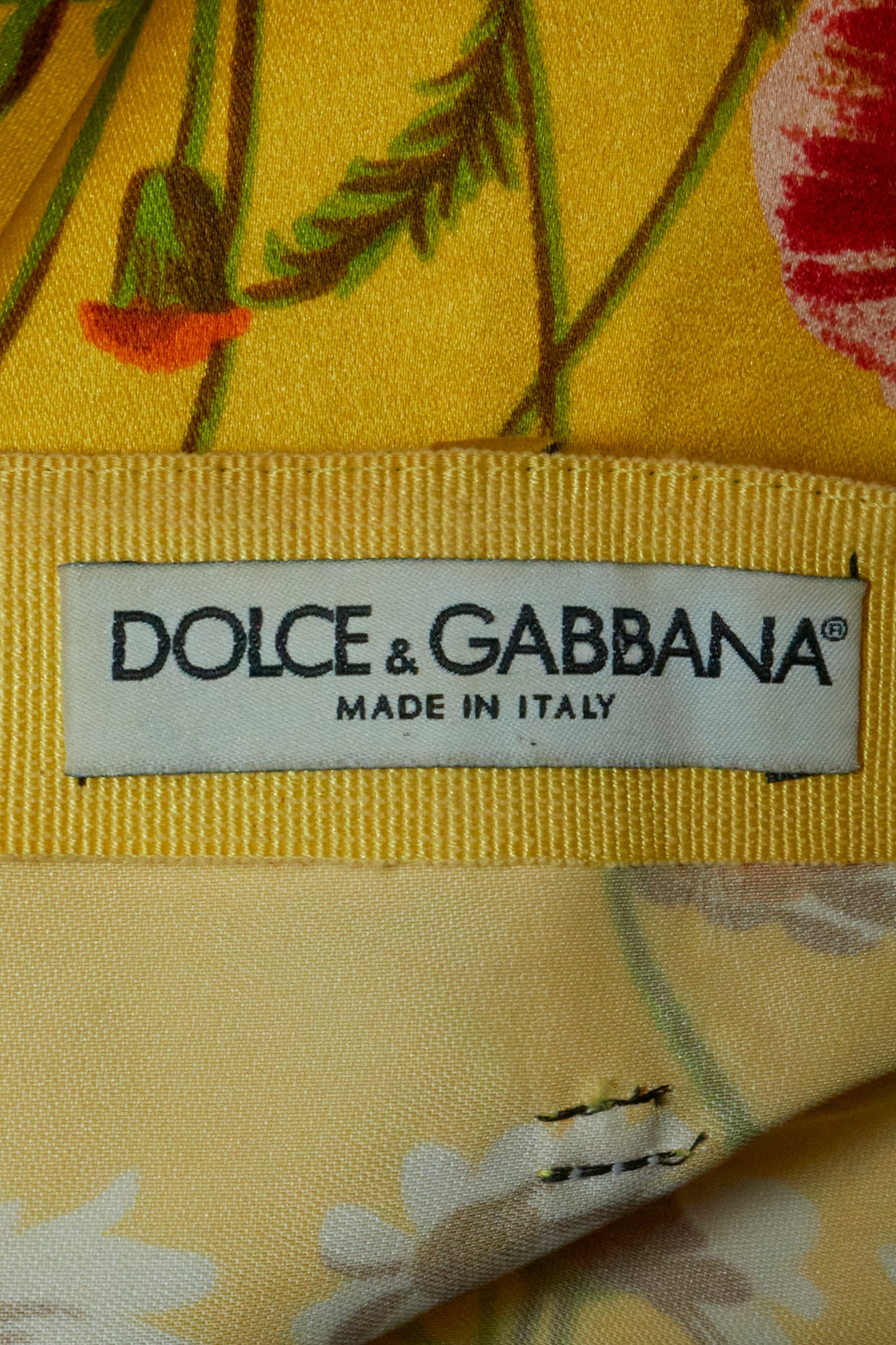Dolce & Gabbana 90s Yellow Mini Skirt