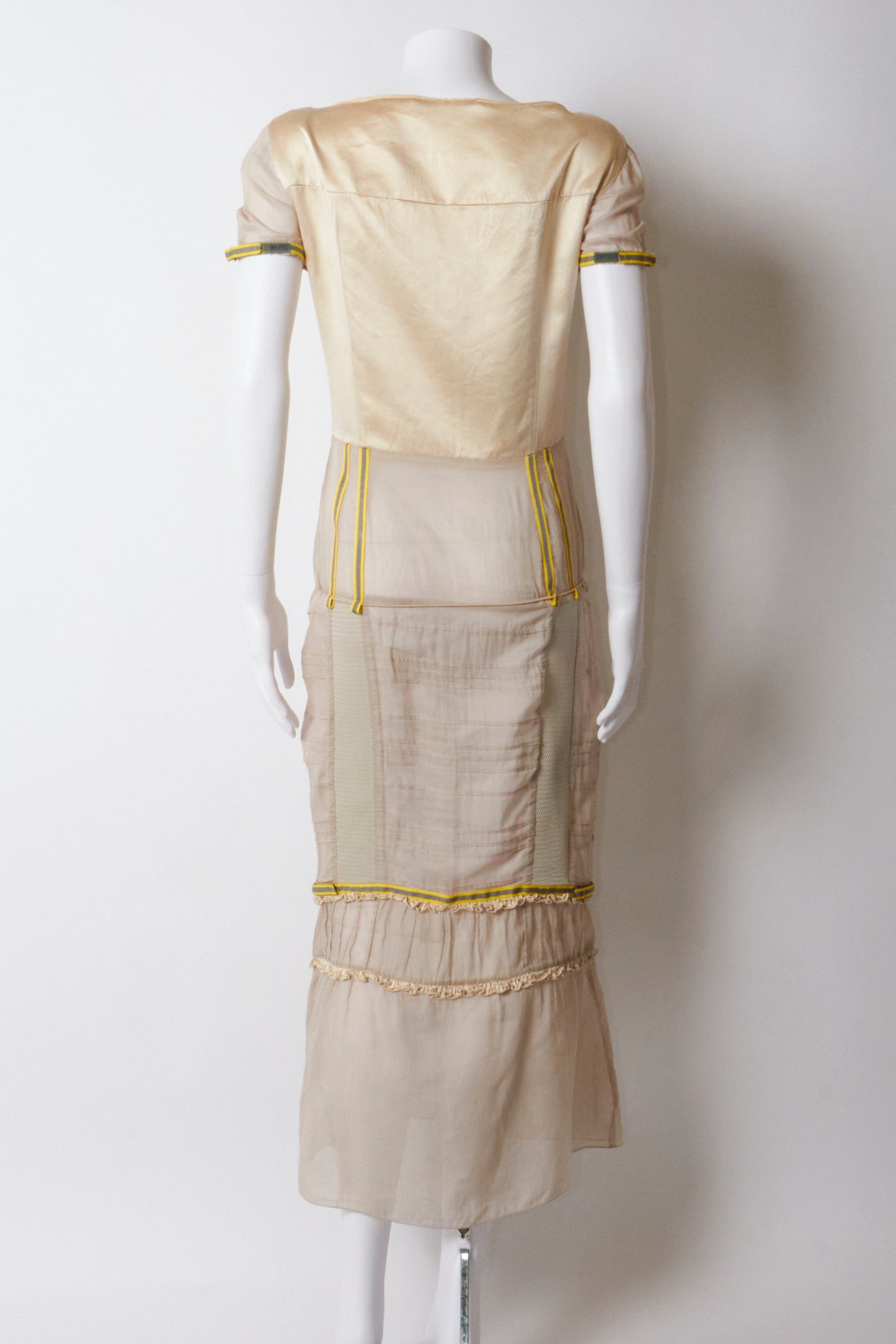 Miu Miu Fall 1999 Beige Silk Maxi Dress