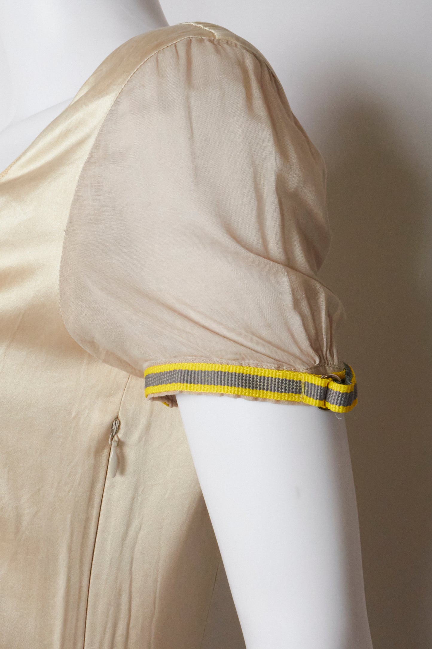 Miu Miu Fall 1999 Beige Silk Maxi Dress