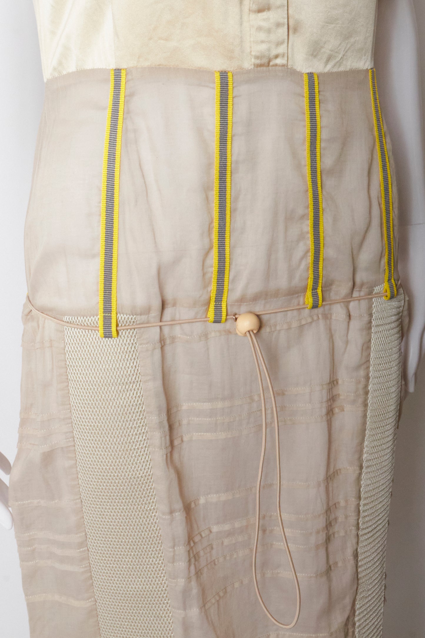 Miu Miu Fall 1999 Beige Silk Maxi Dress