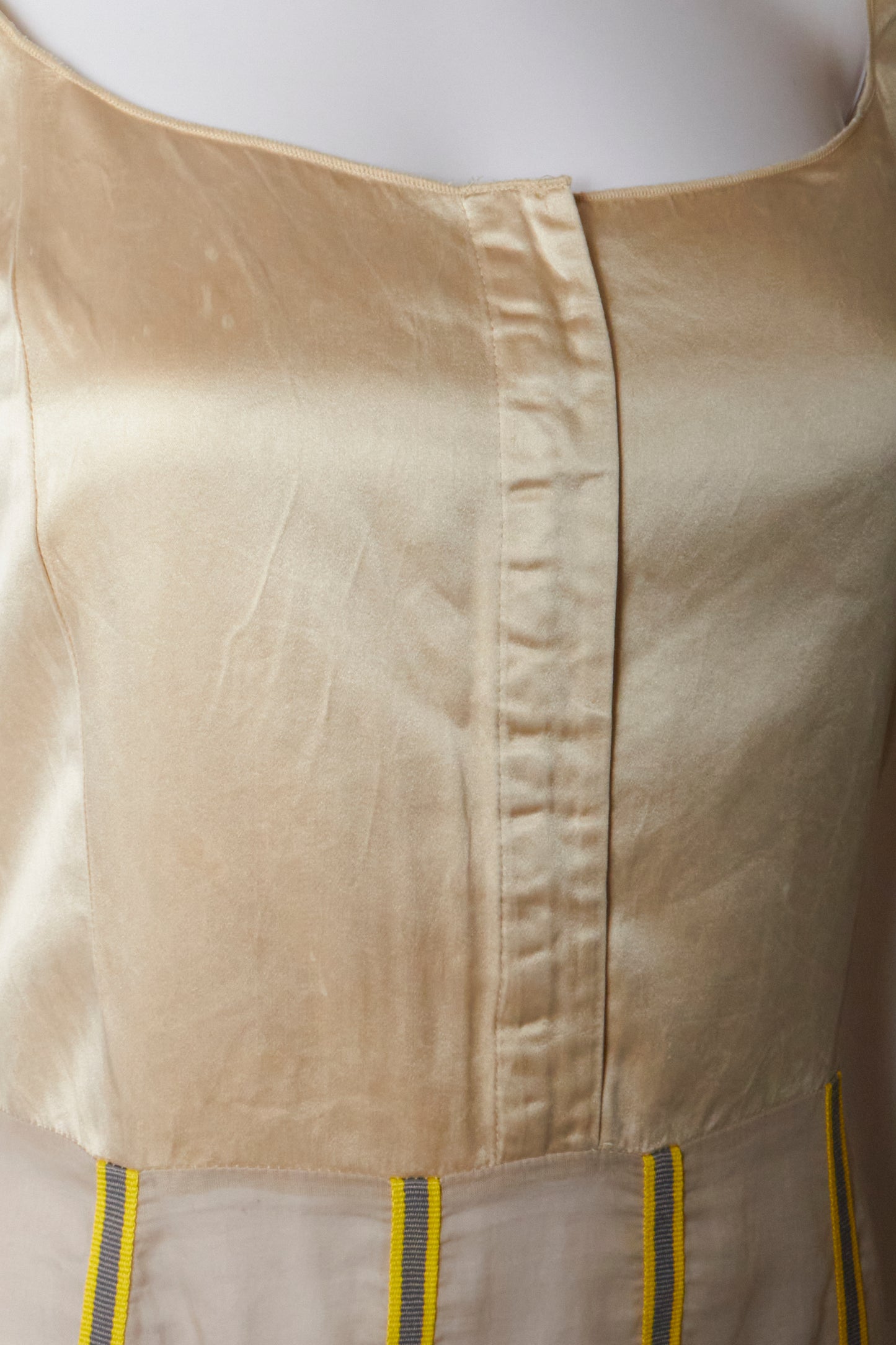 Miu Miu Fall 1999 Beige Silk Maxi Dress