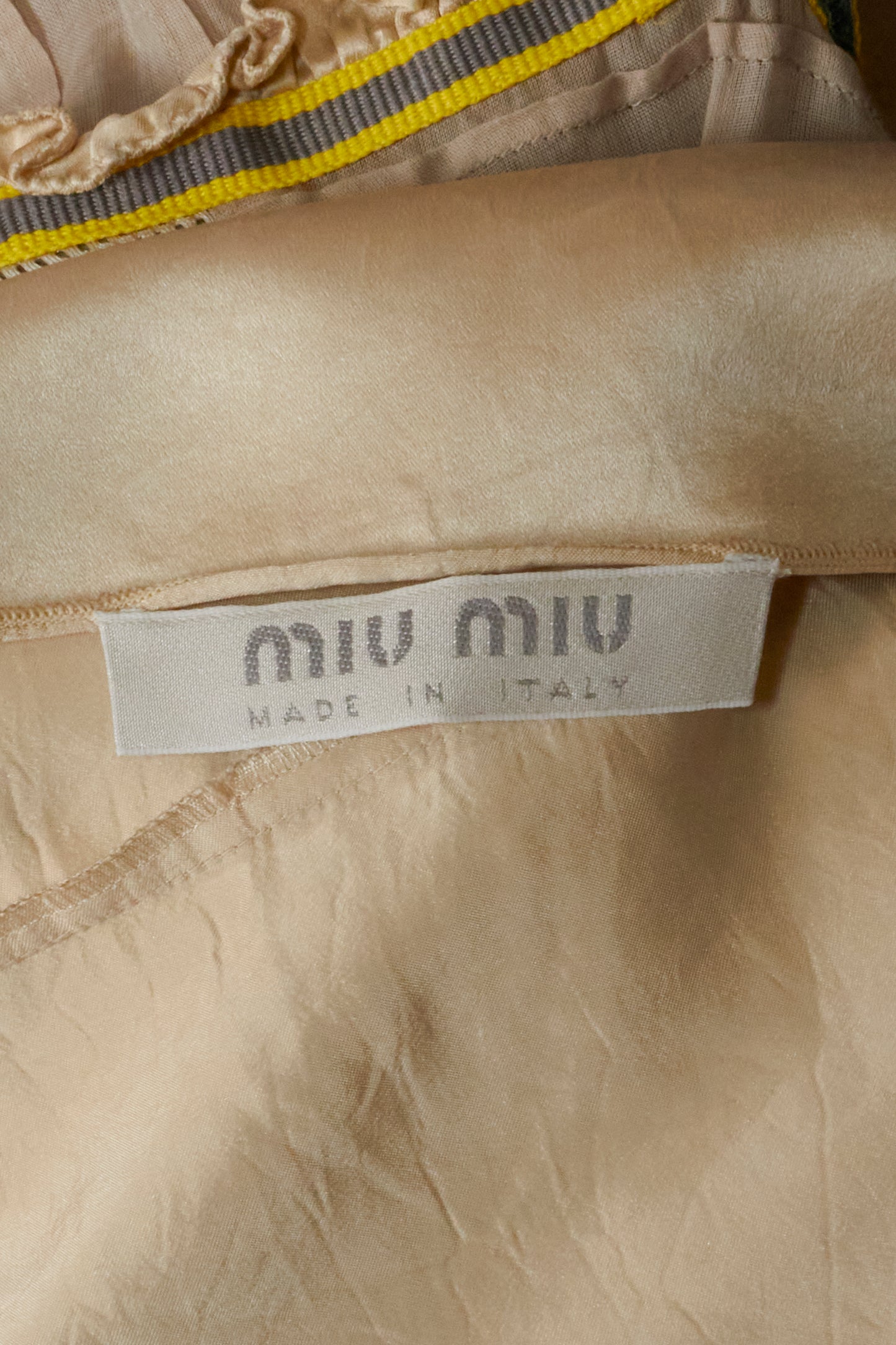 Miu Miu Fall 1999 Beige Silk Maxi Dress