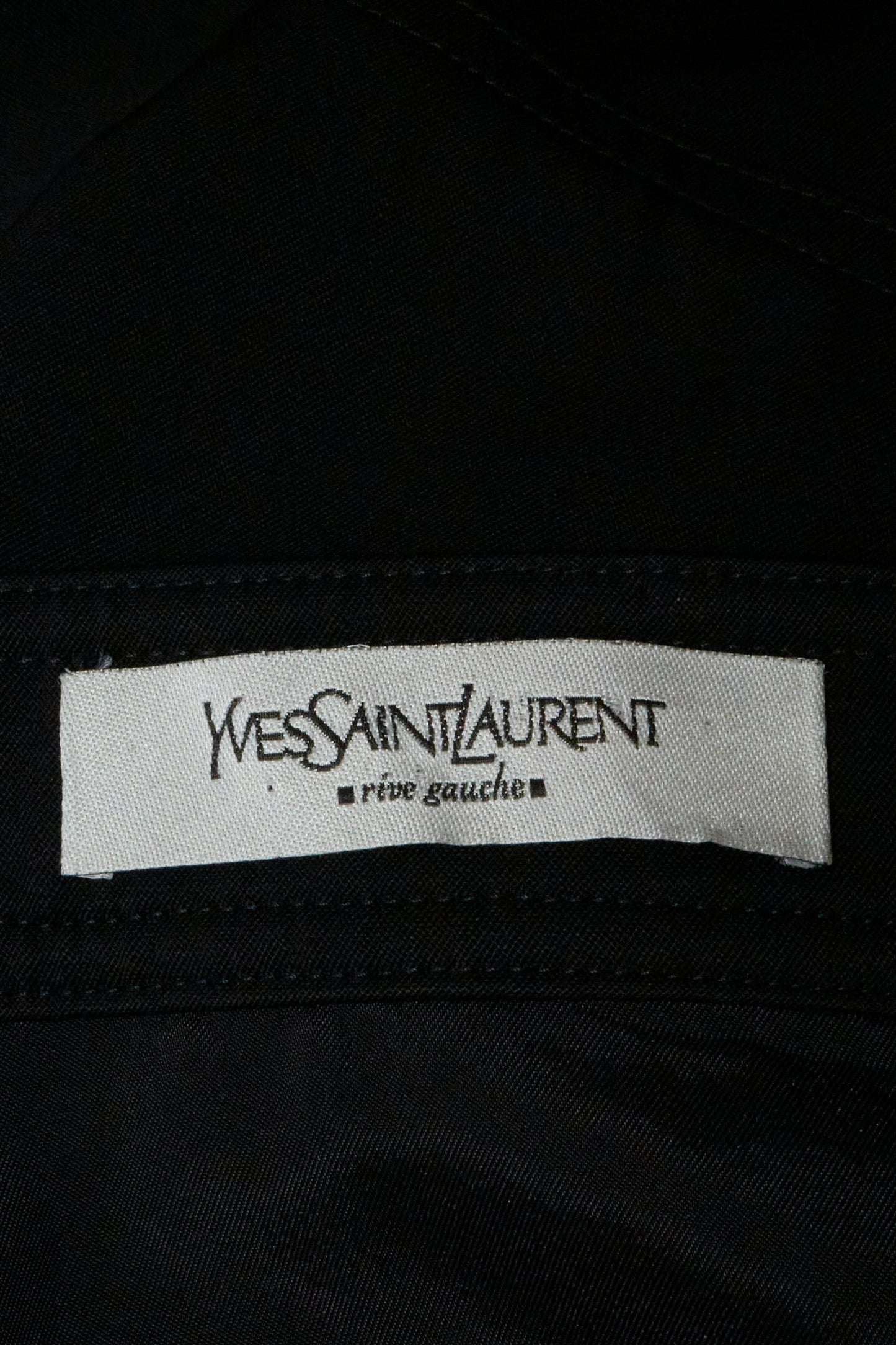 Yves Saint Laurent by Tom Ford 2003 Black Ruffle Midi Skirt