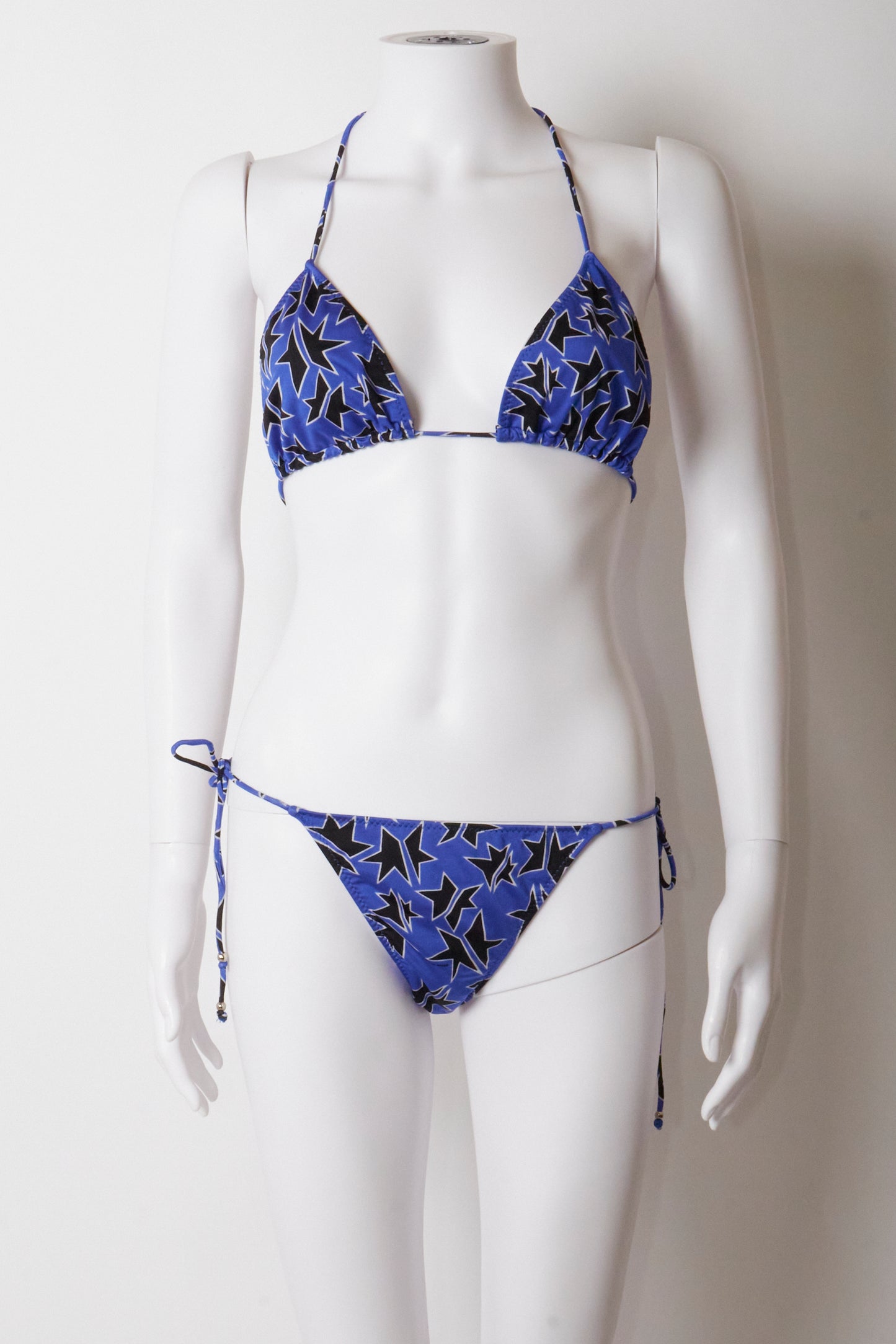 Miu Miu Blue Star Print Bikini Set