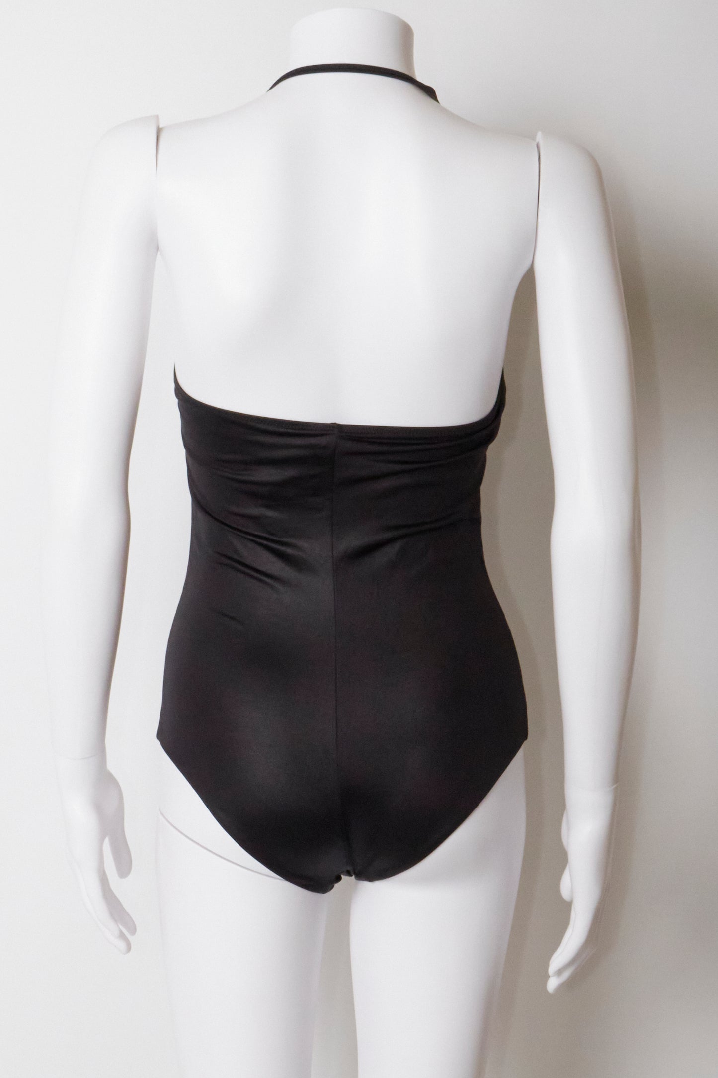 Versace Black Embellished Medusa Swimsuit