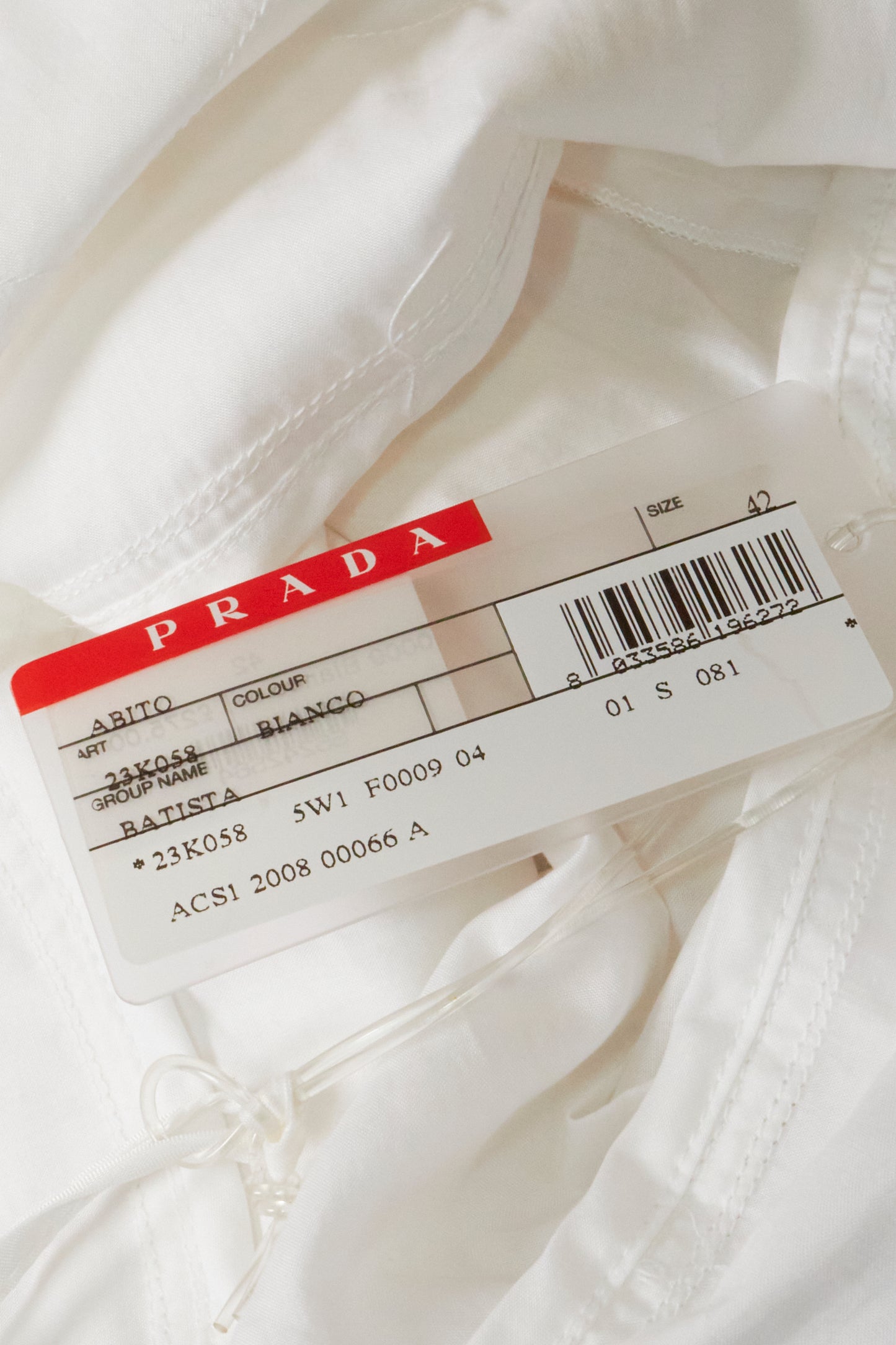 Prada 2008 White Playsuit