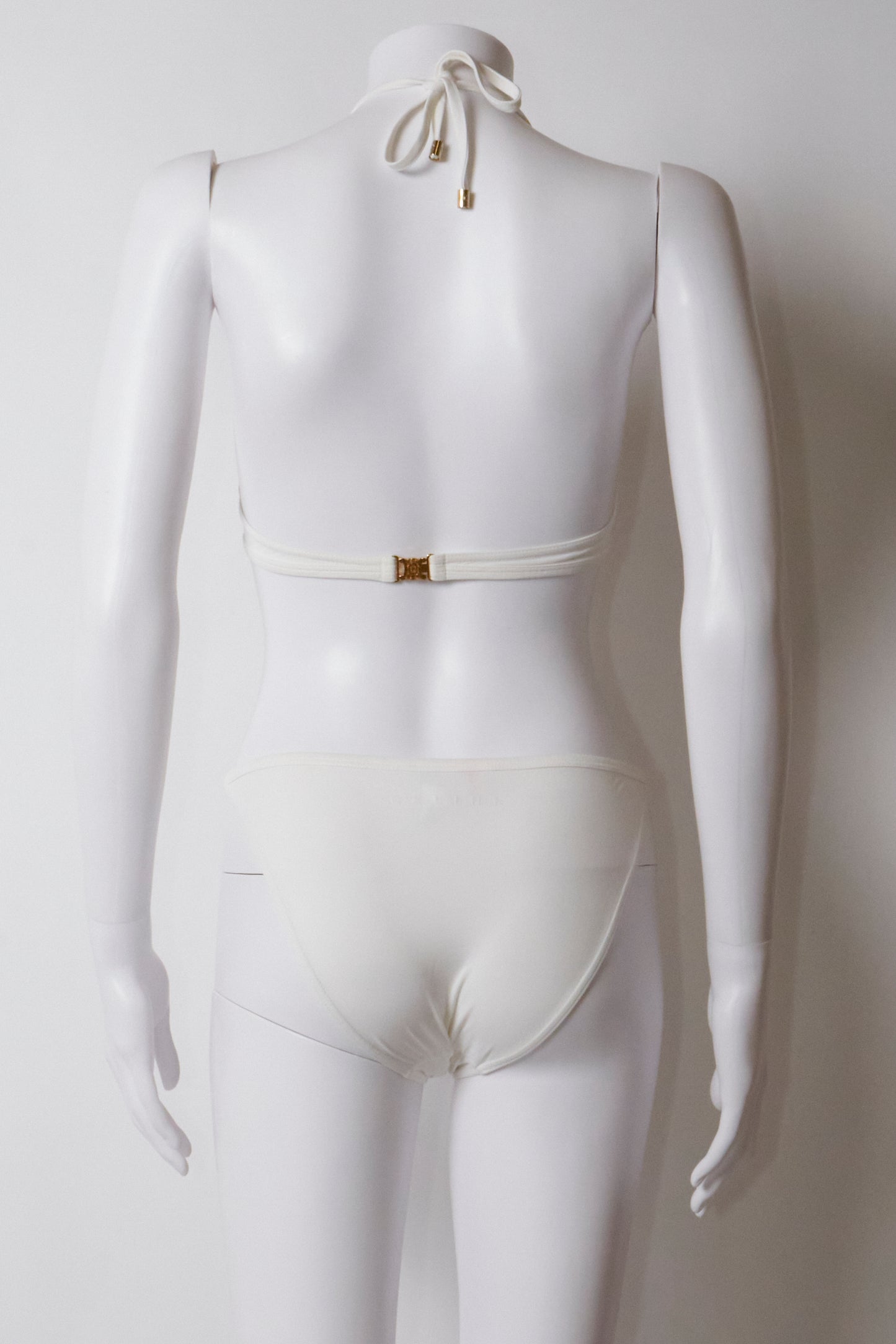 Celine White Gold Hardware Bikini Set