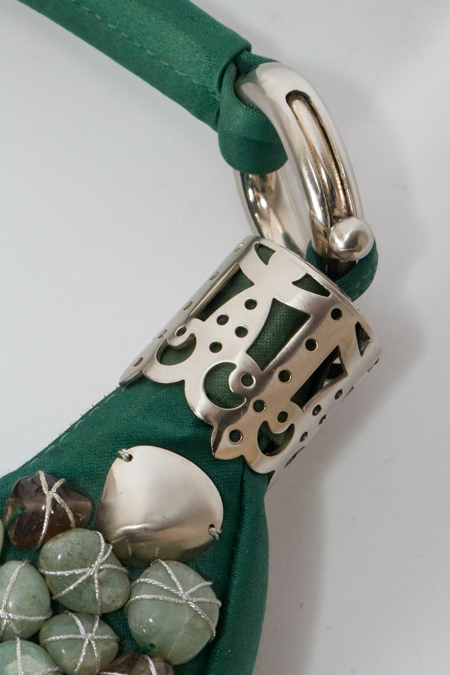Chloé 2000s Green Crystals Handbag