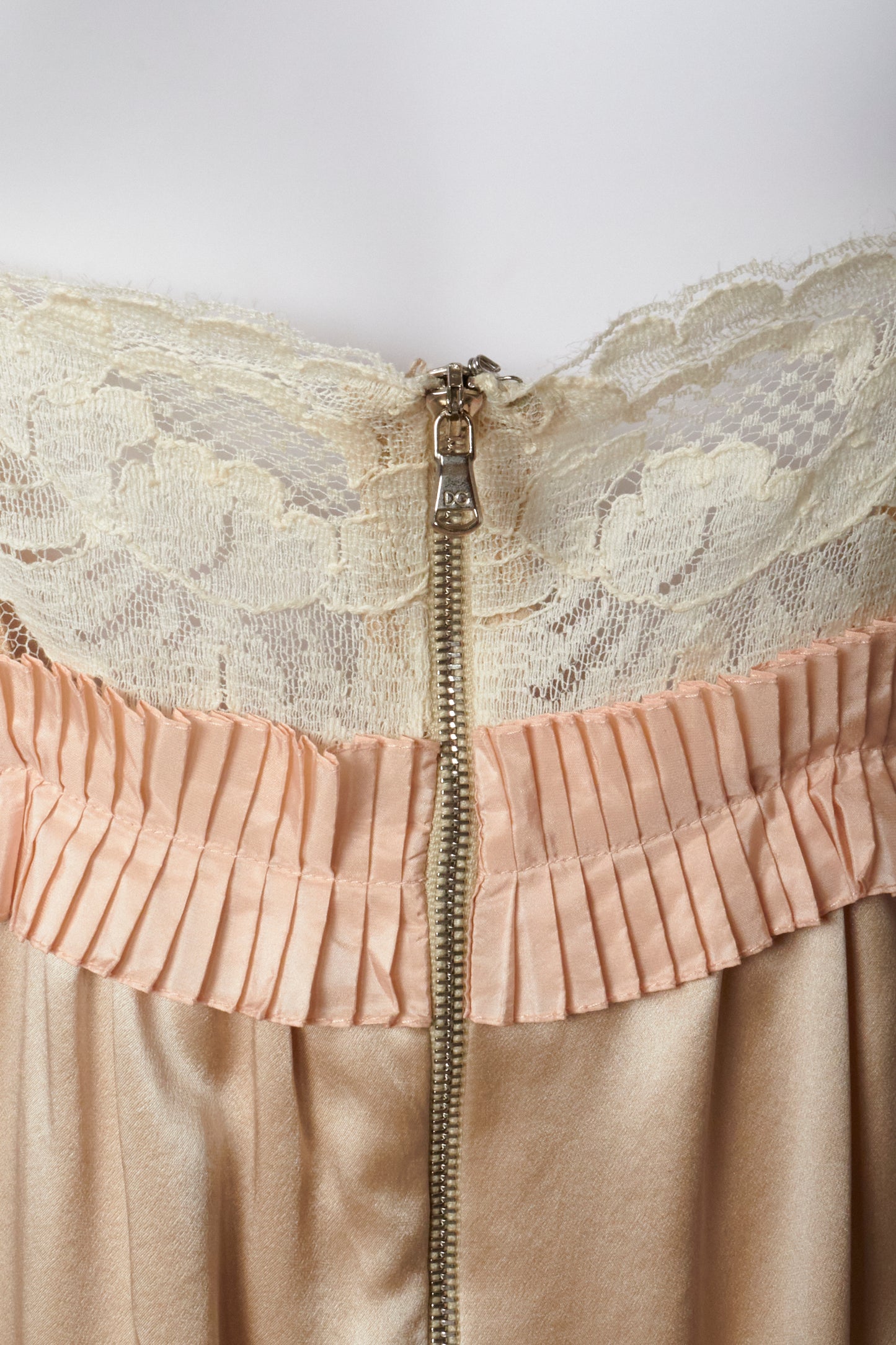 Dolce & Gabbana 2000s Silk Lace Babydoll Dress