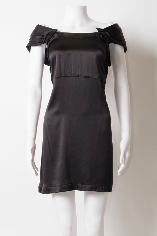 Miu Miu 2008 Black Open Back Mini Dress
