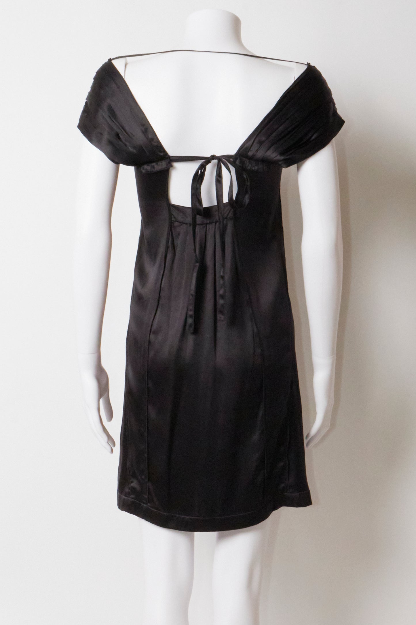 Miu Miu 2008 Black Open Back Mini Dress
