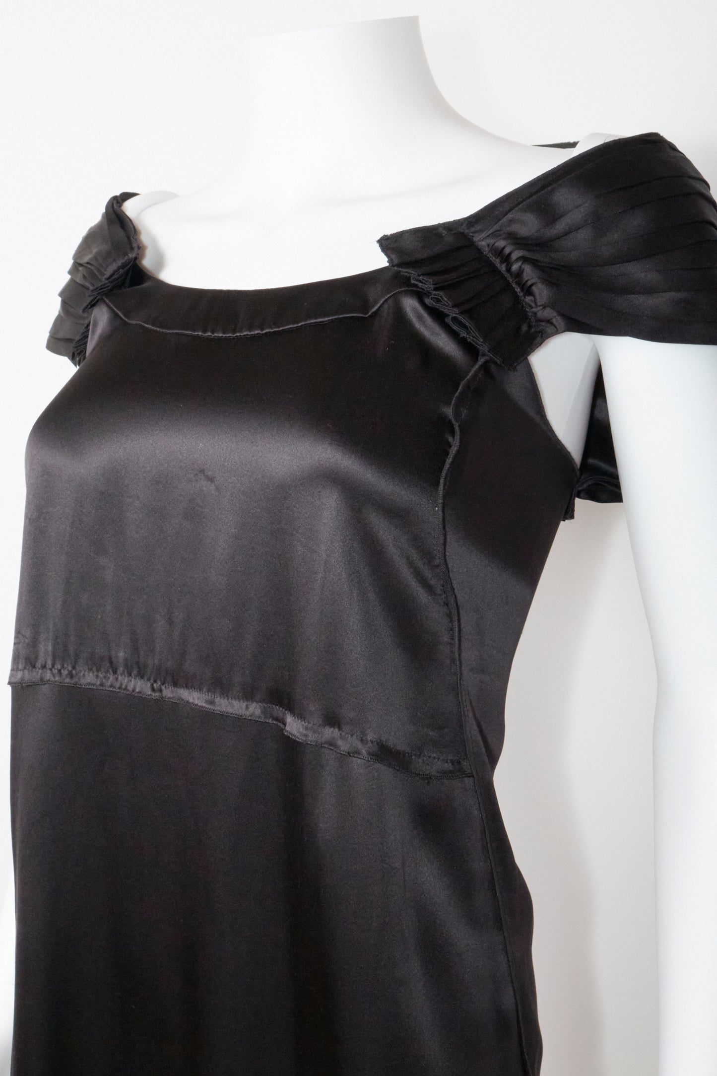 Miu Miu 2008 Black Open Back Mini Dress