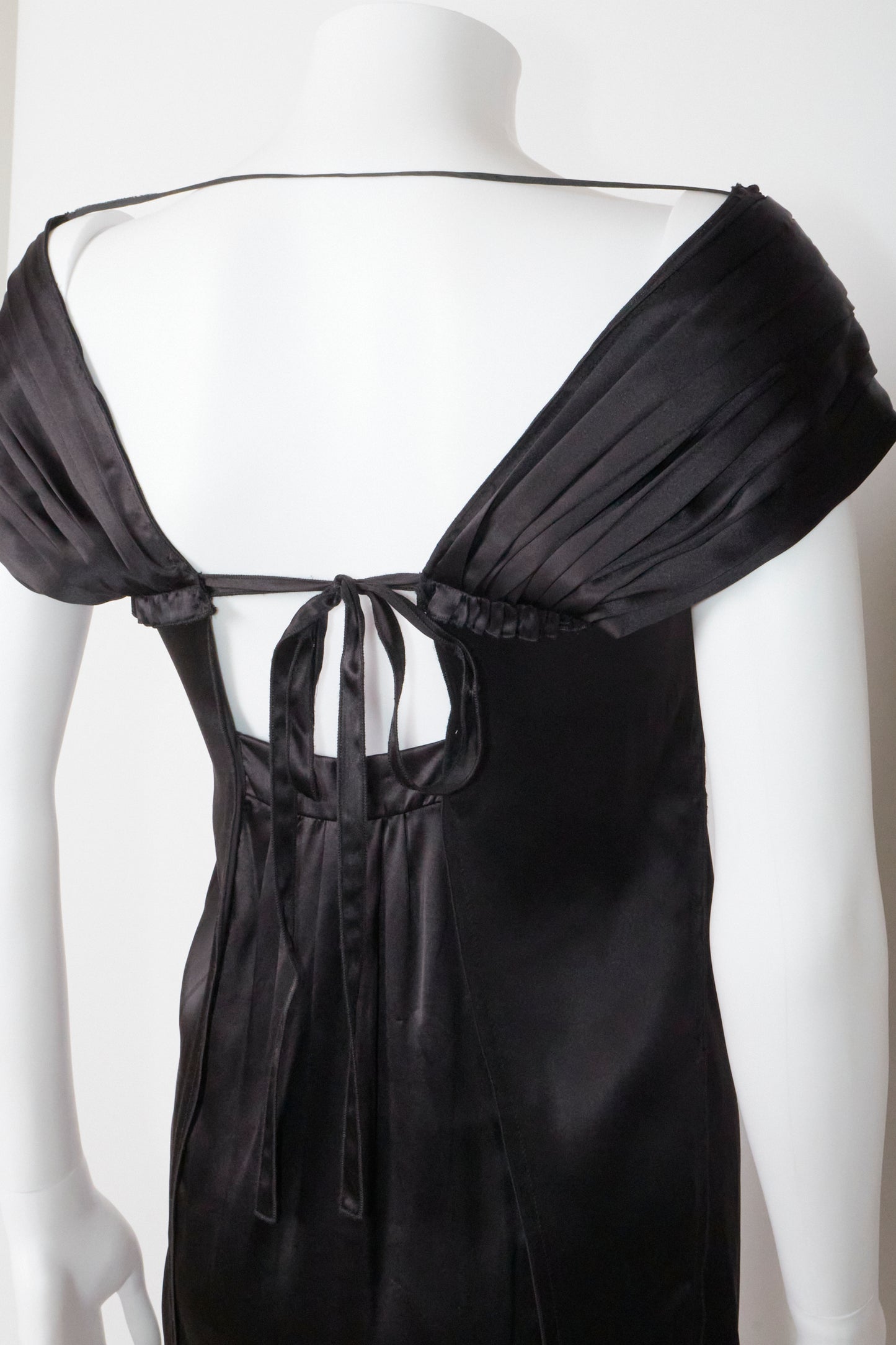 Miu Miu 2008 Black Open Back Mini Dress