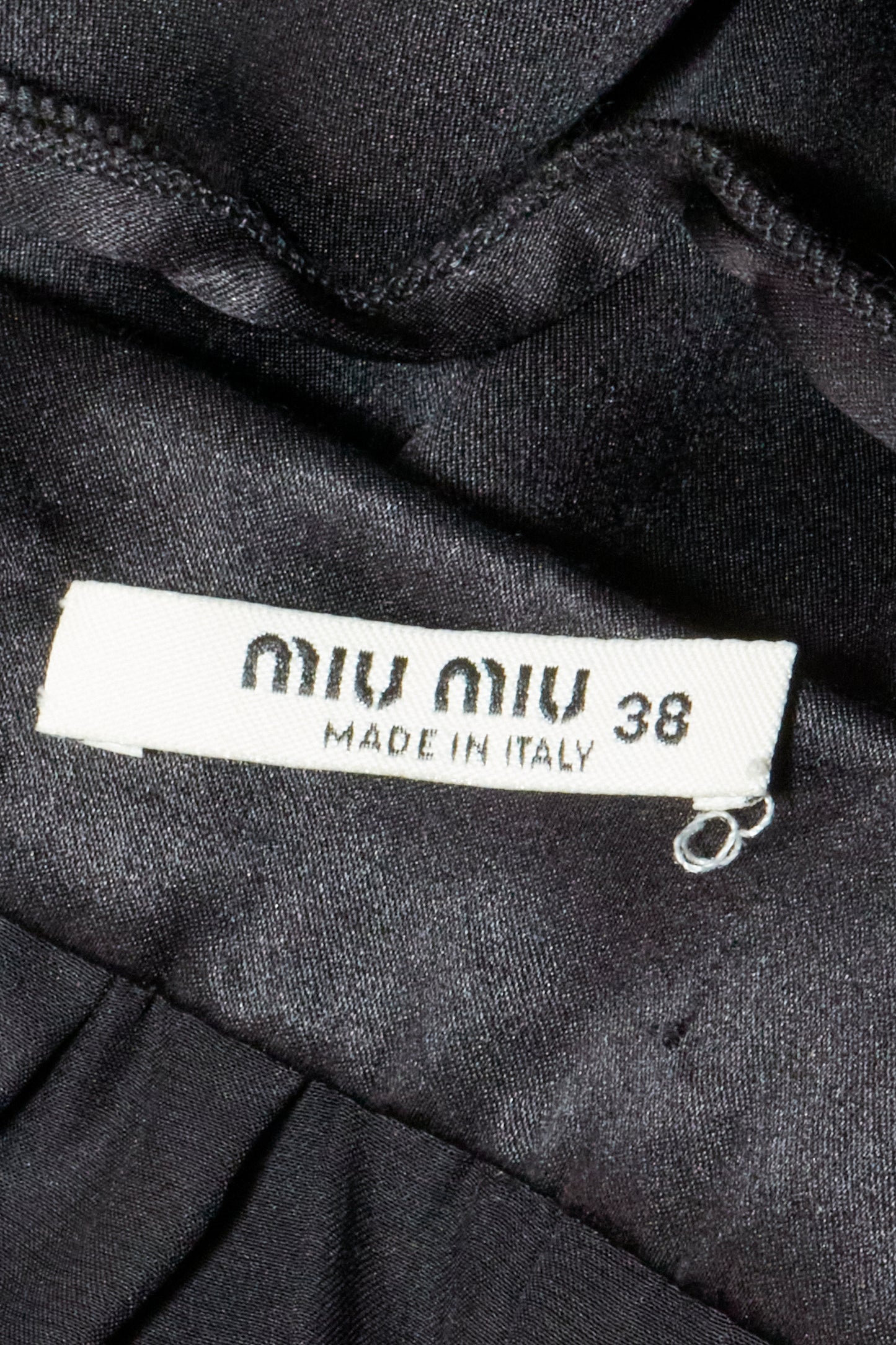 Miu Miu 2008 Black Open Back Mini Dress