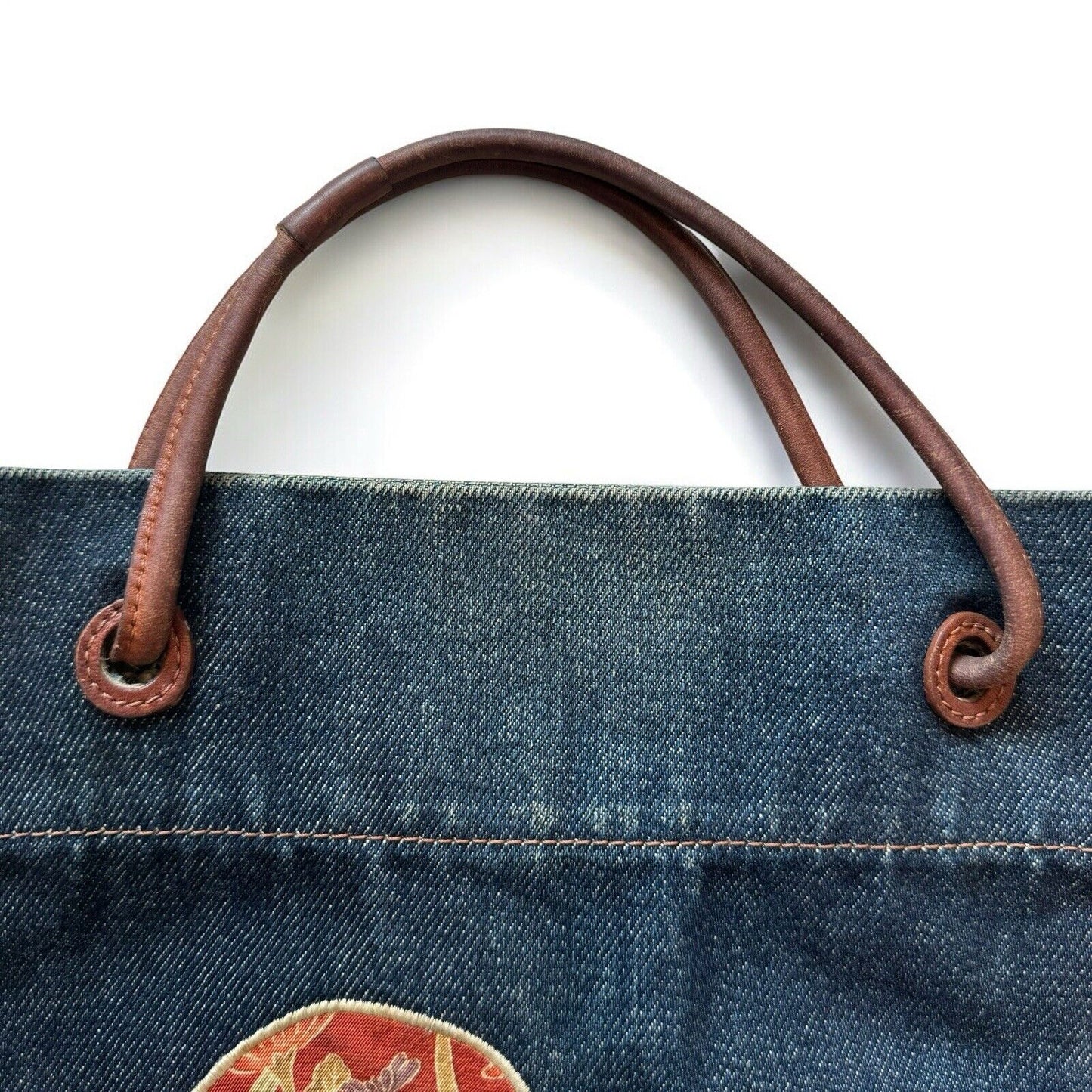 Evisu Denim Small Top Handle Bag